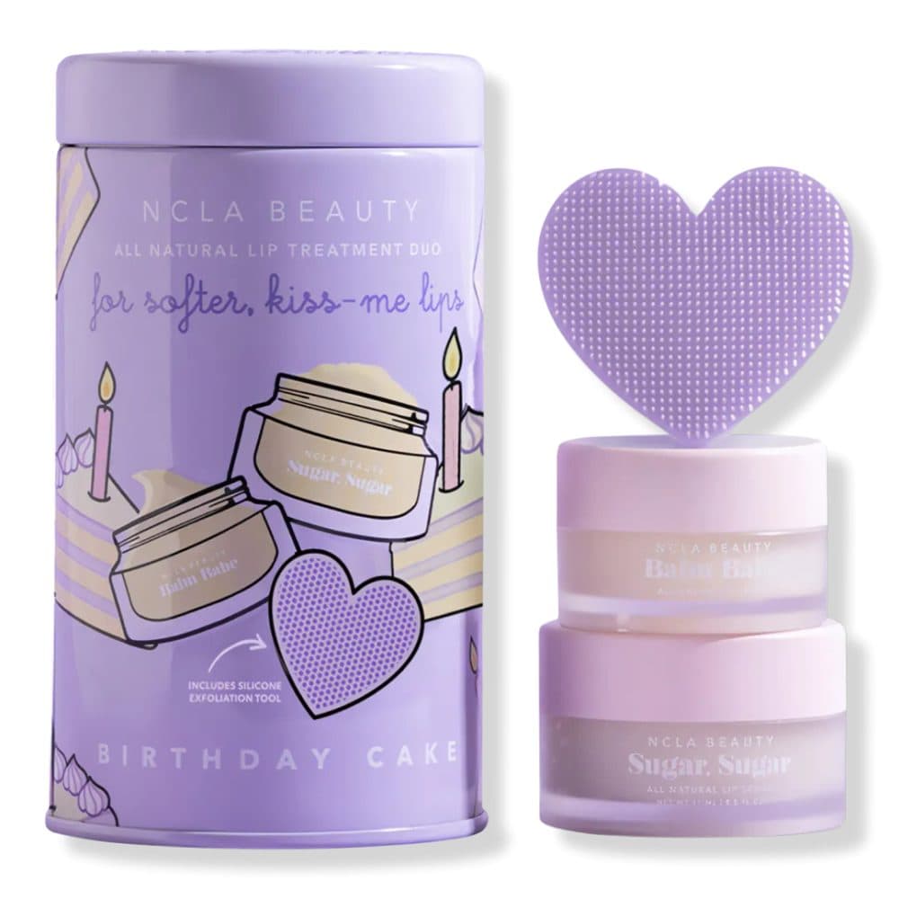NCLA Beauty Birthday Cake Lip Care Duo + Lip Scrubber