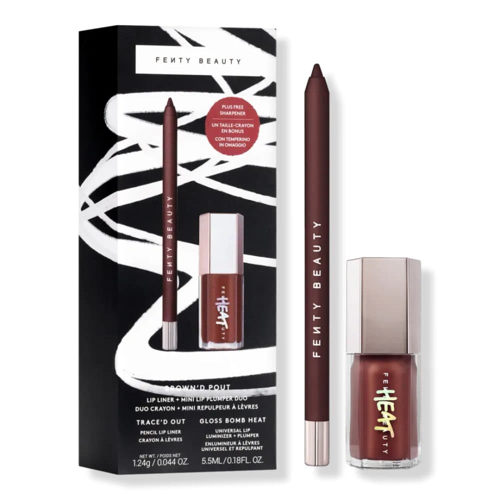 Fenty Beauty Brown'd Pout Lip Liner + Mini Lip Plumper Duo