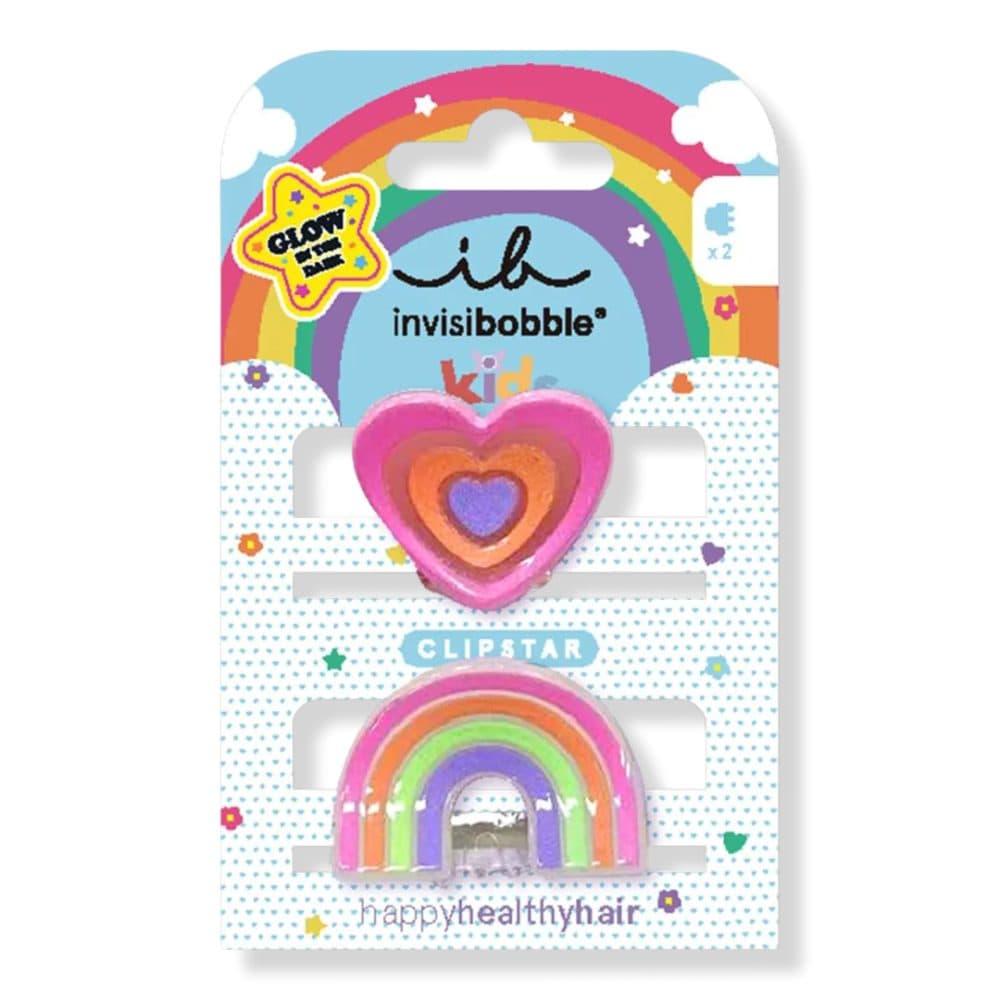 Invisibobble Clipstar Glow Kids Happy Heart