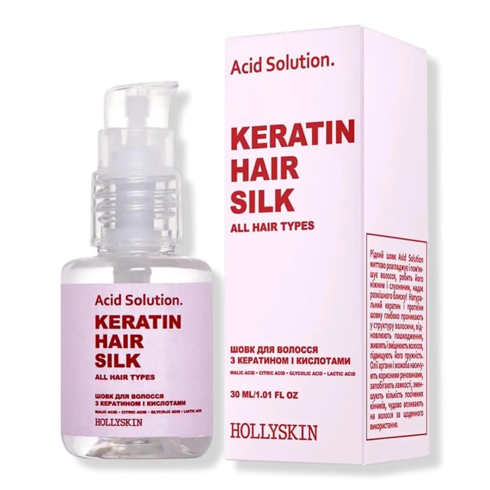 Hollyskin Keratin Hair Silk Acid Solution.