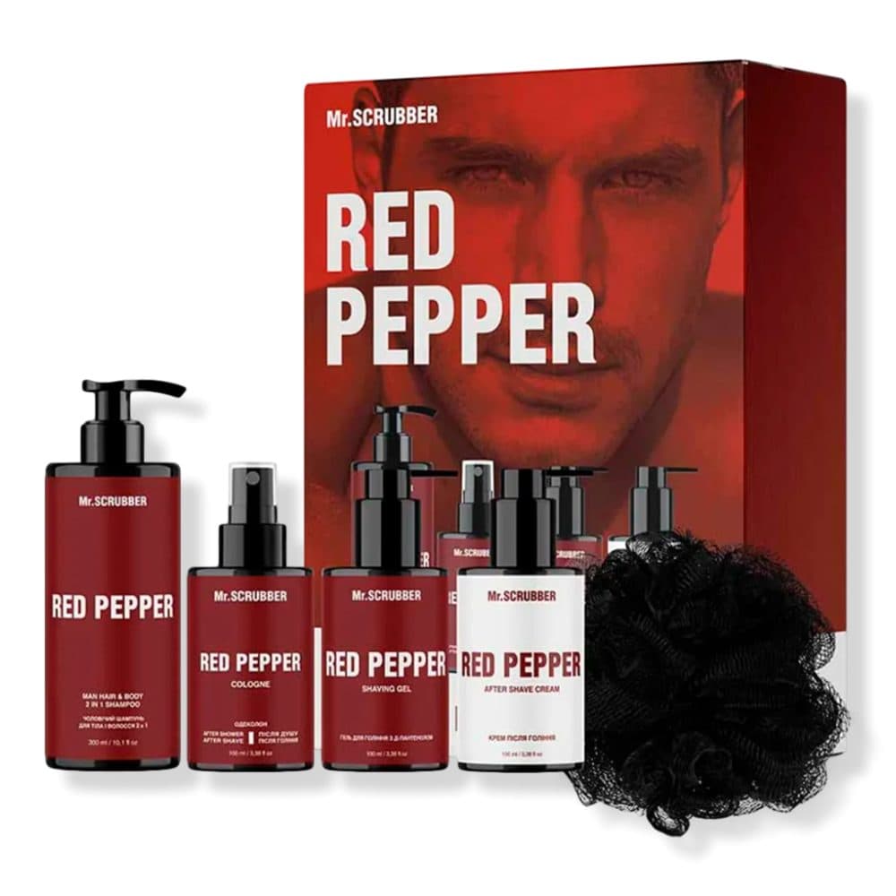 Mr.Scrubber Red Pepper Perfumed Men’s Essentials Set