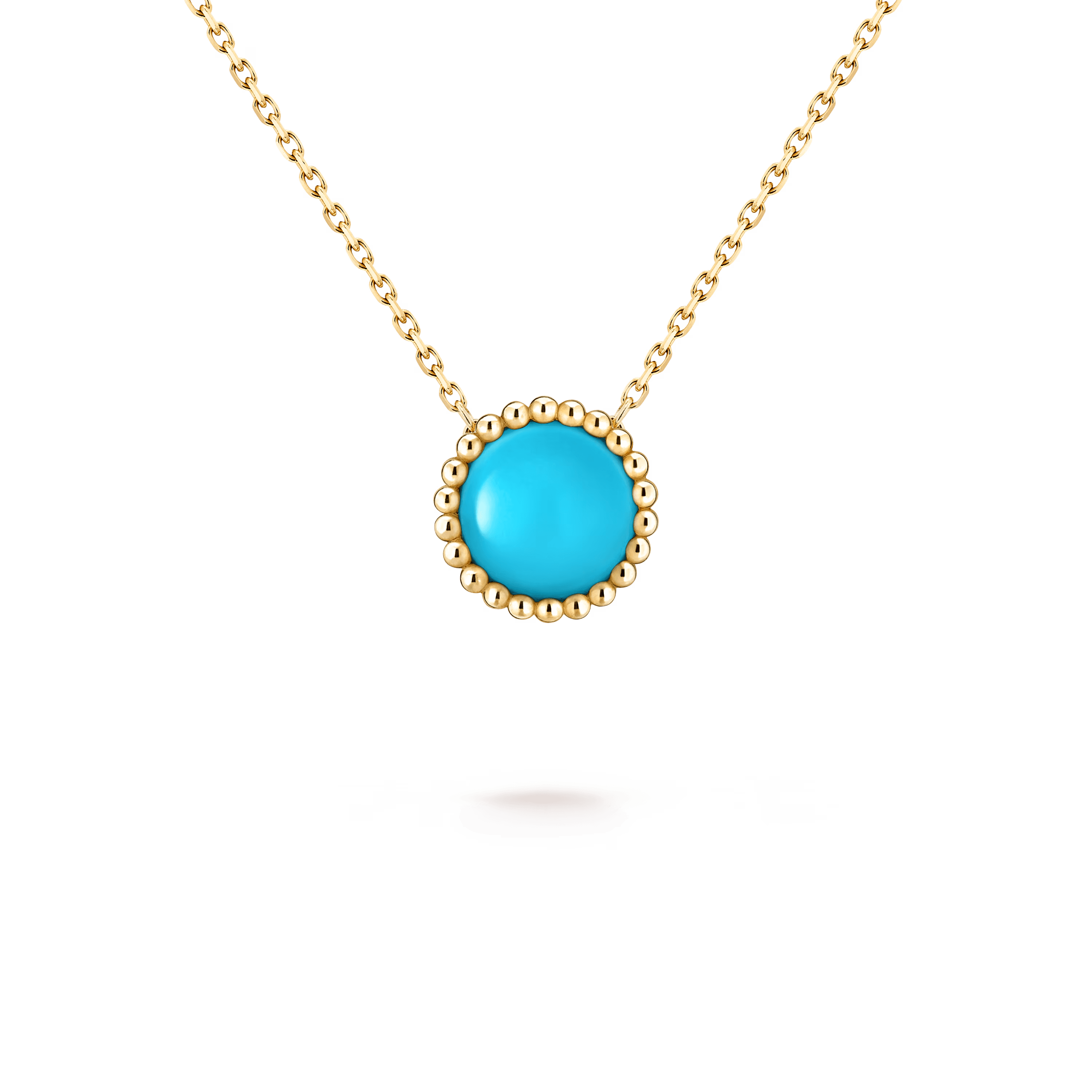Van Cleef & Arpels. Підвіска Perlée Couleurs із жовтого золота з бірюзою