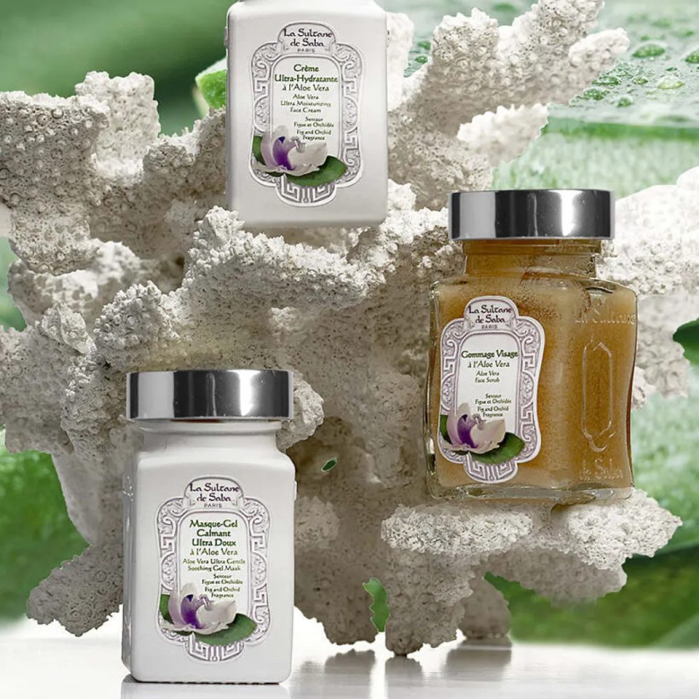 La Sultane de Saba Aloe Vera Ultra Gentle Soothing Gel Mask Fig and Orchid Fragrance