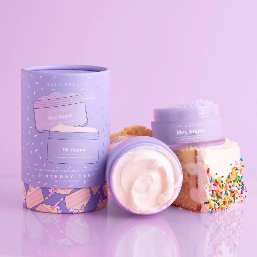 NCLA Beauty Birthday Cake Body Scrub + Body Butter Set