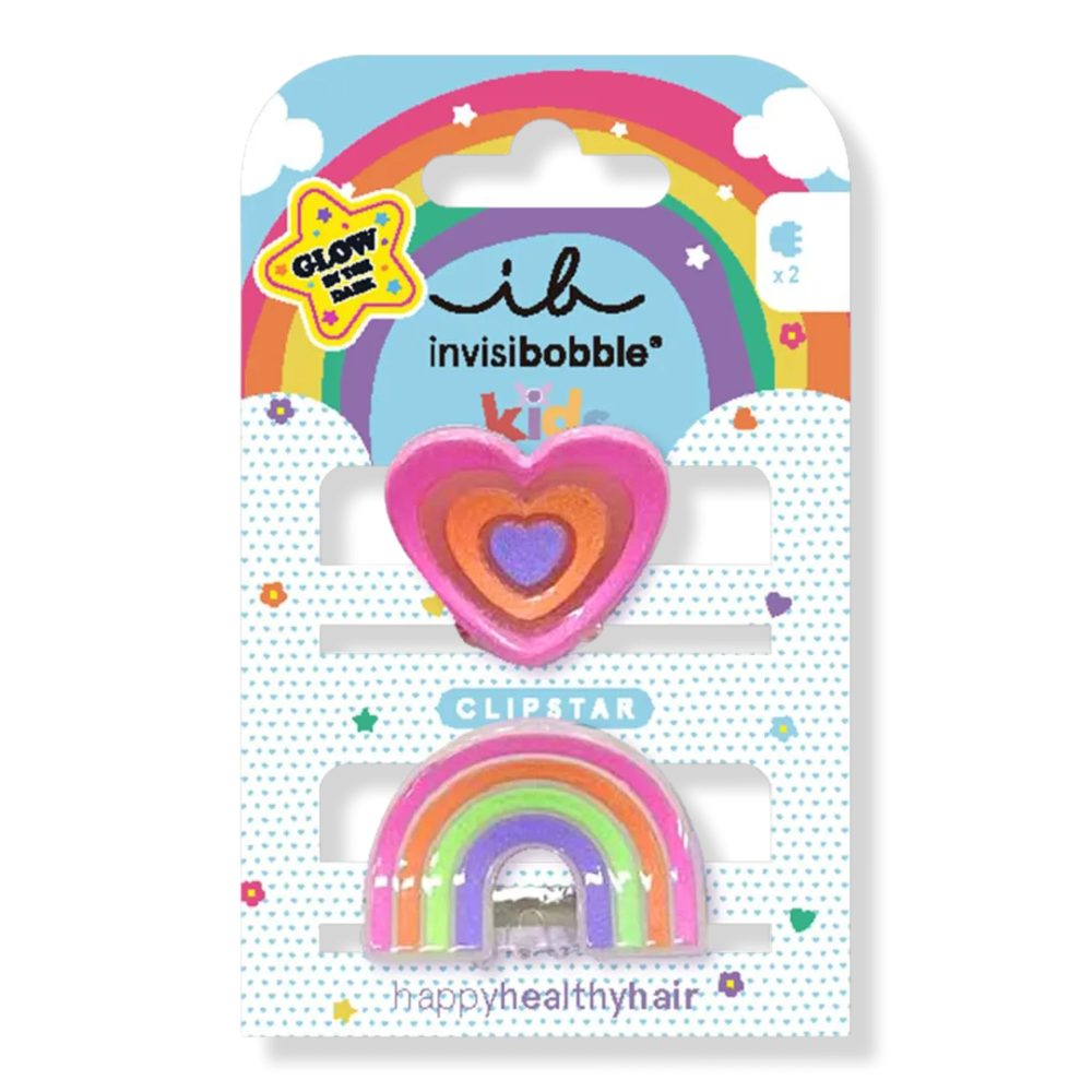 Invisibobble Clipstar Glow Kids Happy Heart