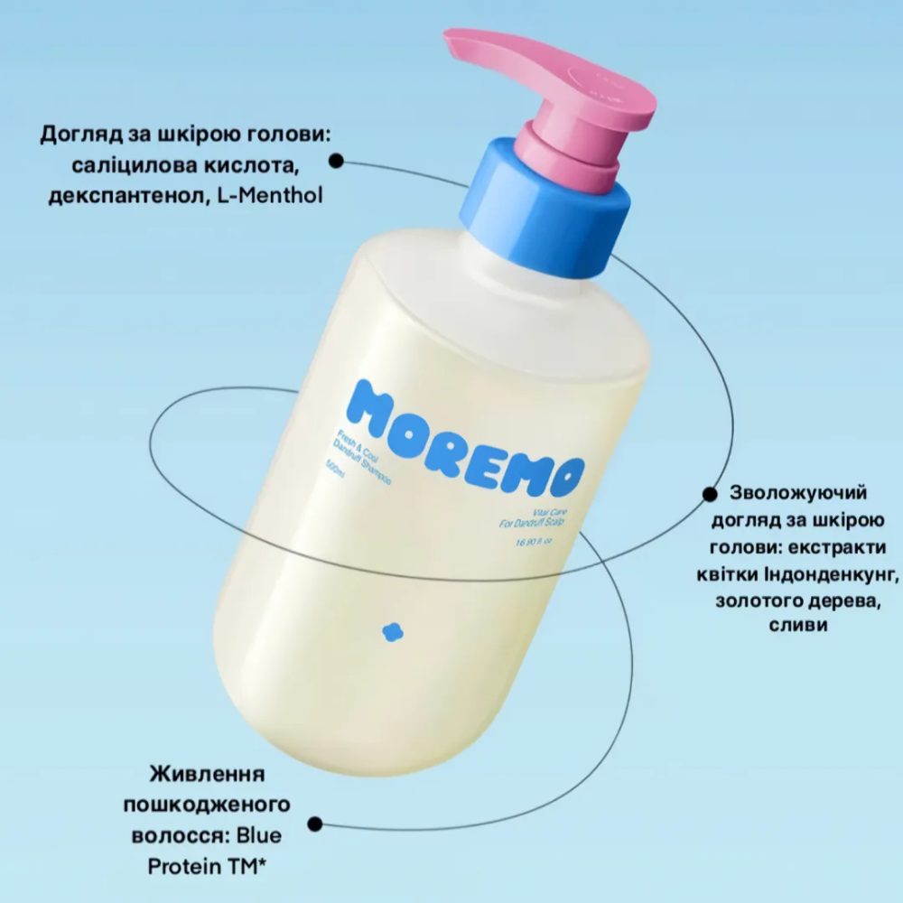 Moremo Fresh and Cool Dandruff Shampoo (RE)