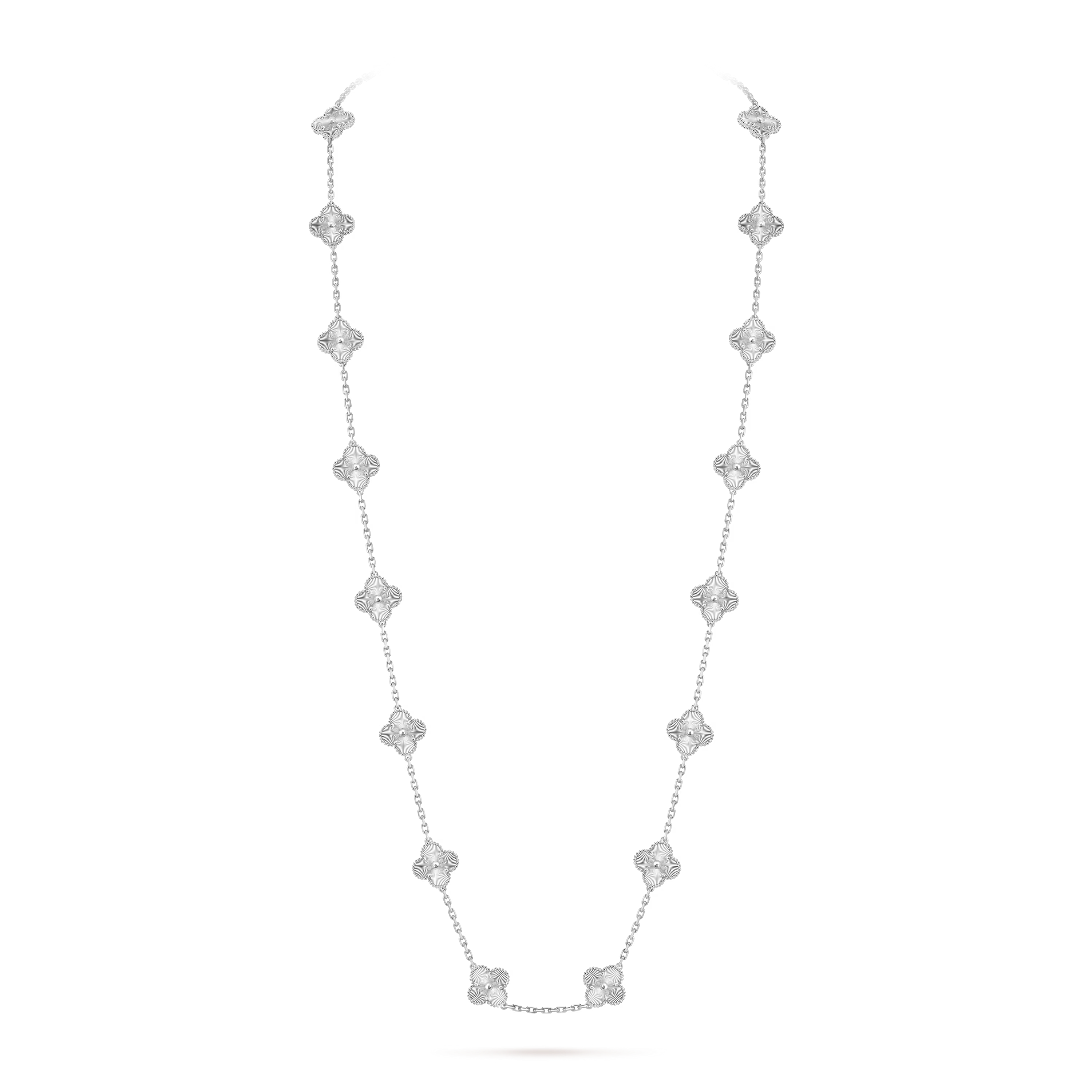 Van Cleef & Arpels. Кольє Vintage Alhambra із білого золота