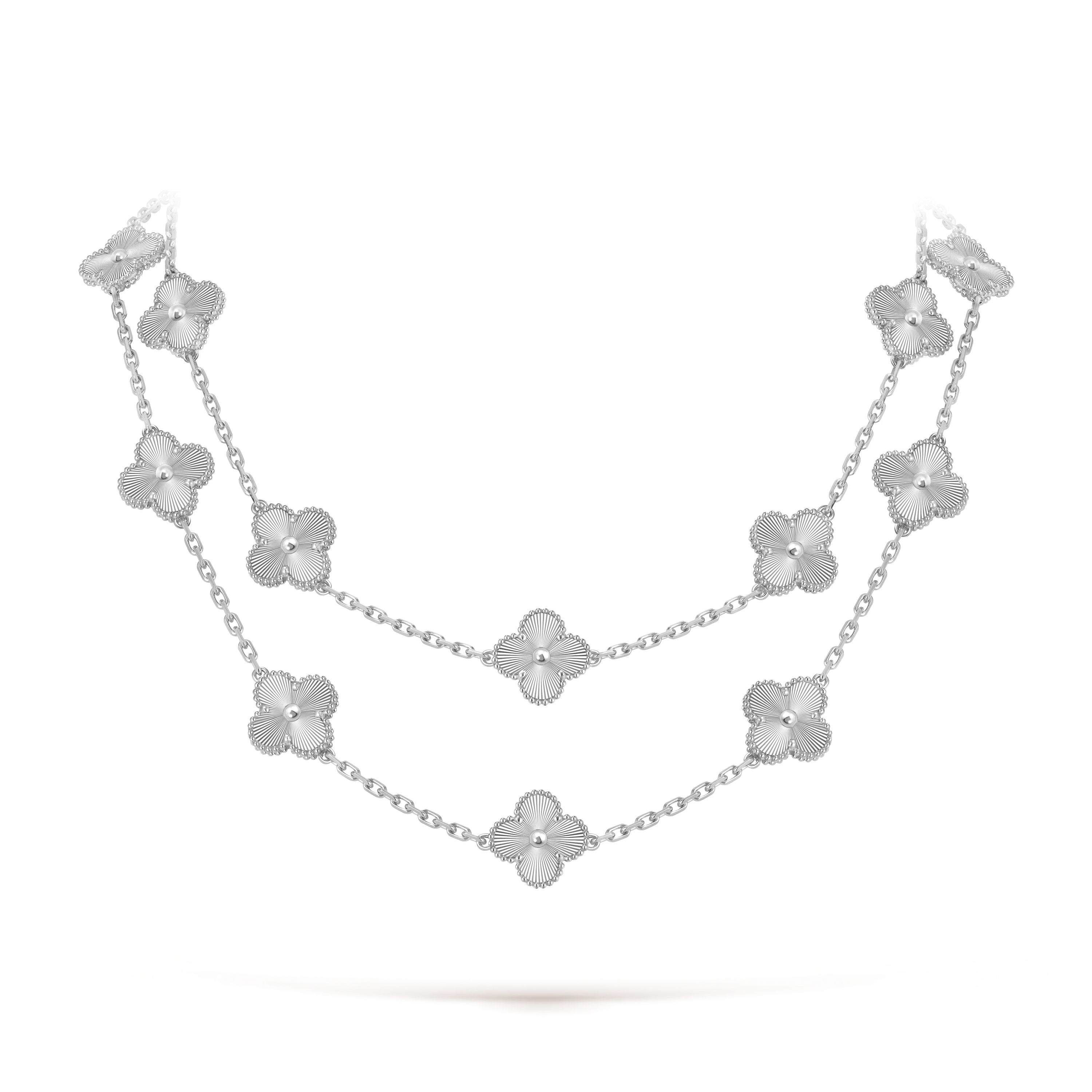Van Cleef & Arpels. Кольє Vintage Alhambra із білого золота