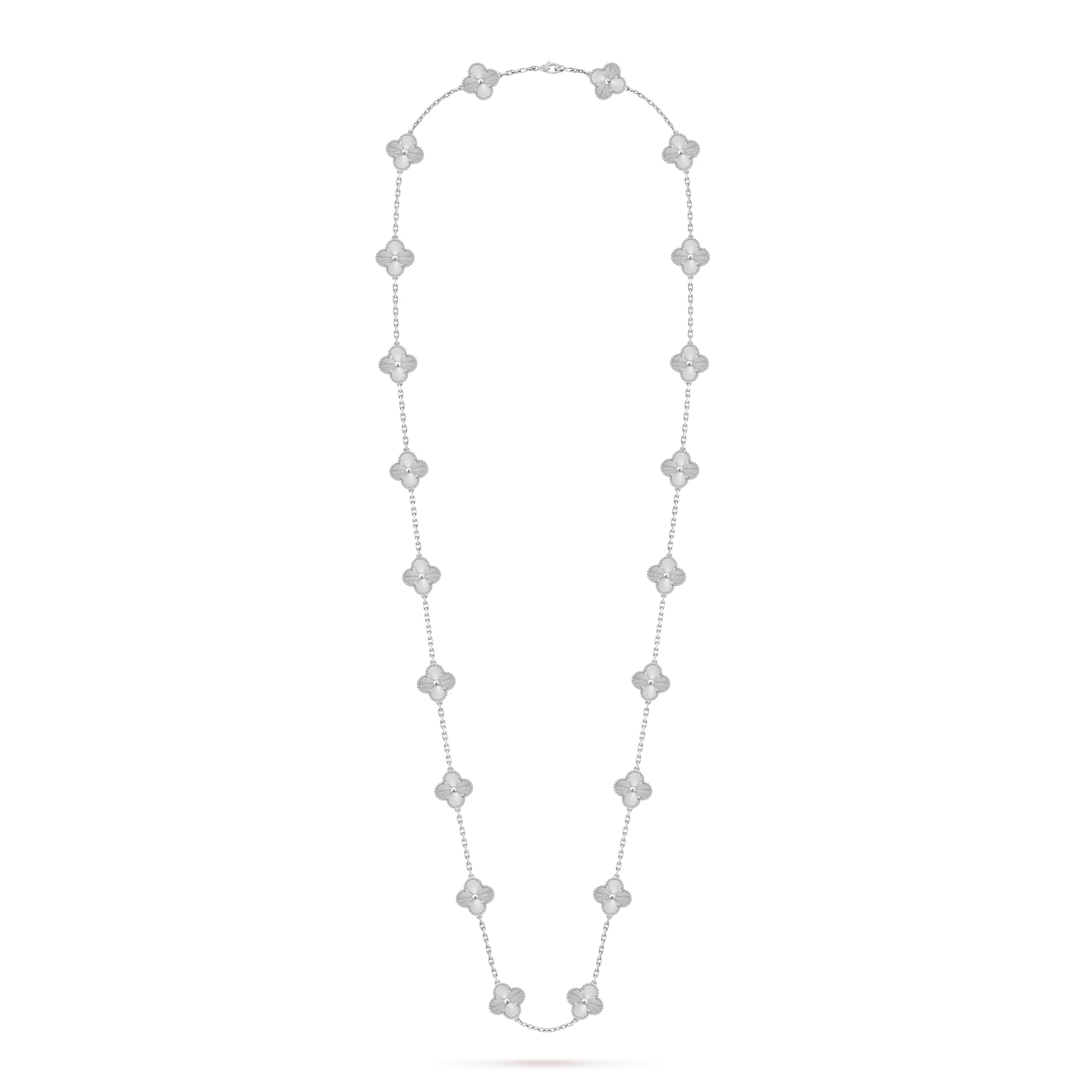 Van Cleef & Arpels. Кольє Vintage Alhambra із білого золота