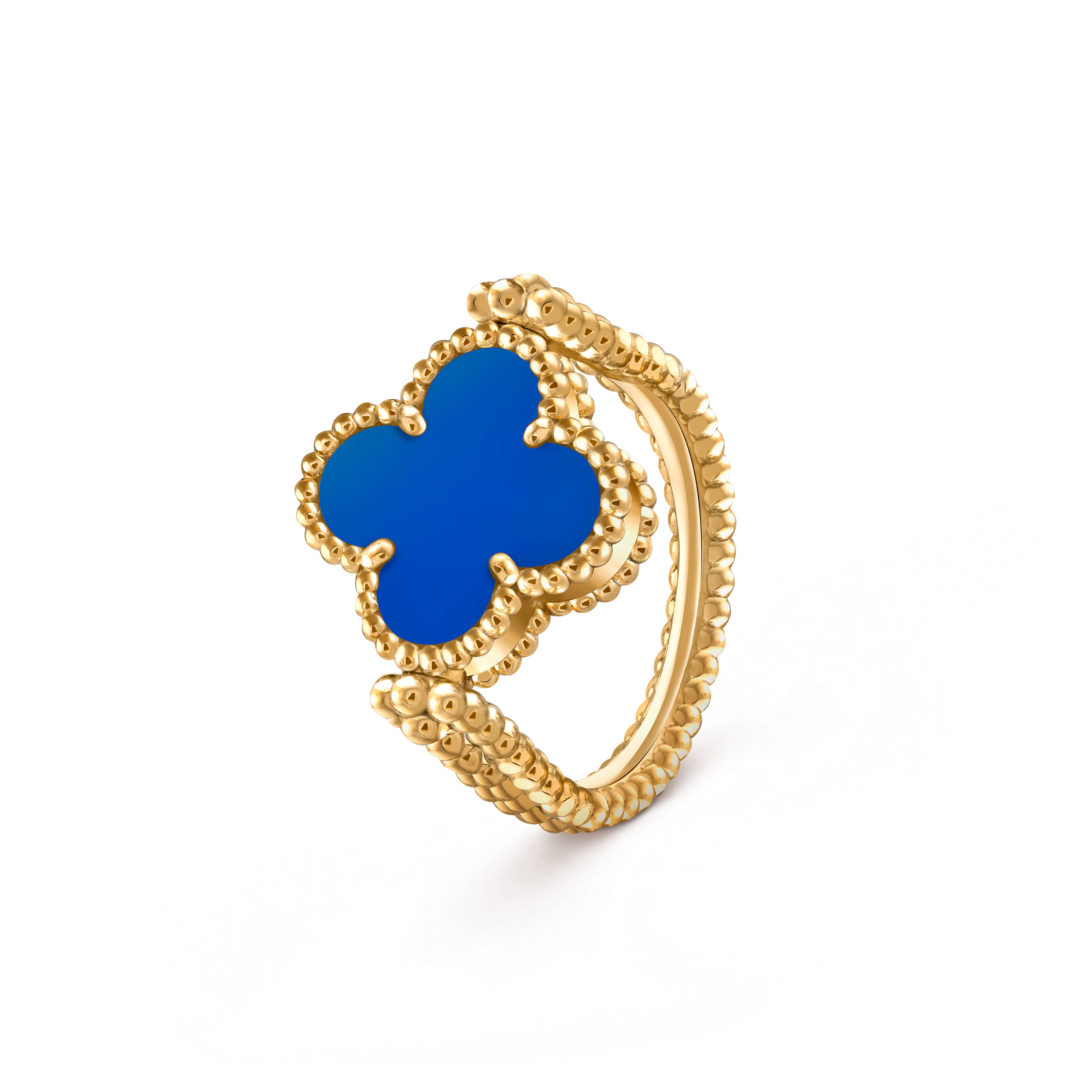 Van Cleef & Arpels. Реверсивна каблучка Vintage Alhambra із жовтого золота з агатом