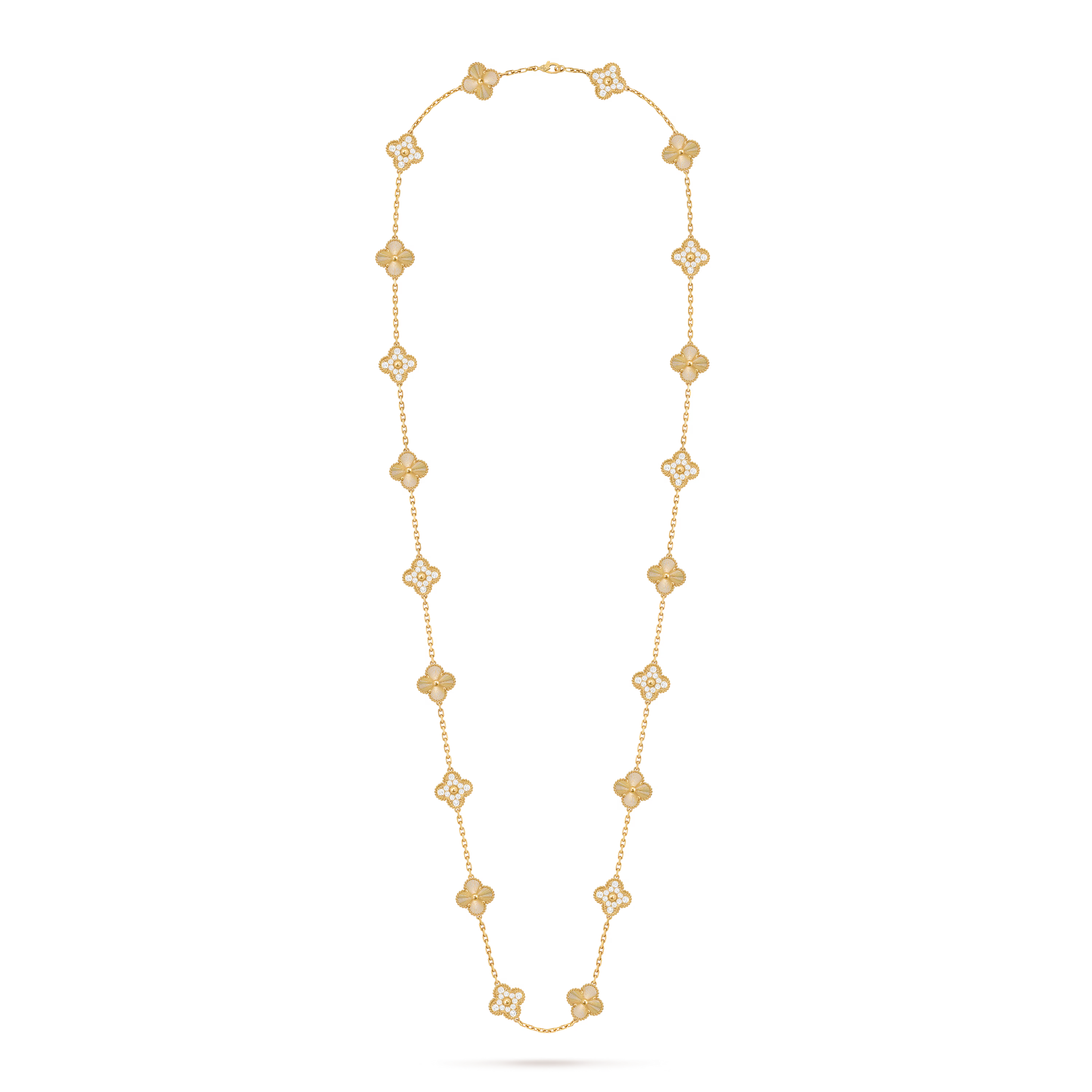 Van Cleef & Arpels. Довге кольє Vintage Alhambra із жовтого золота
