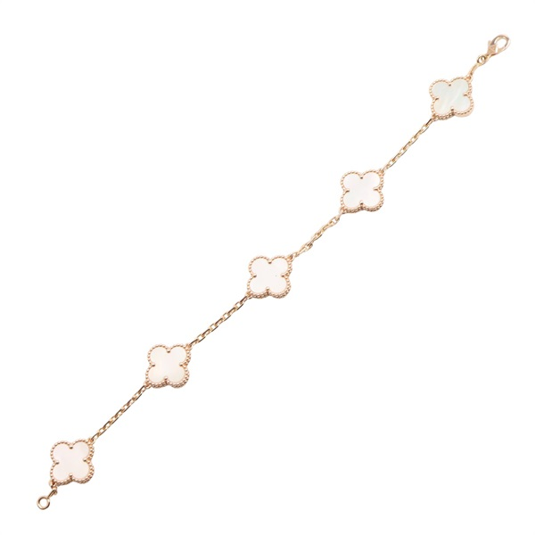 Van Cleef & Arpels. Браслет Vintage Alhambra  із рожевого золота з рожевим перламутром