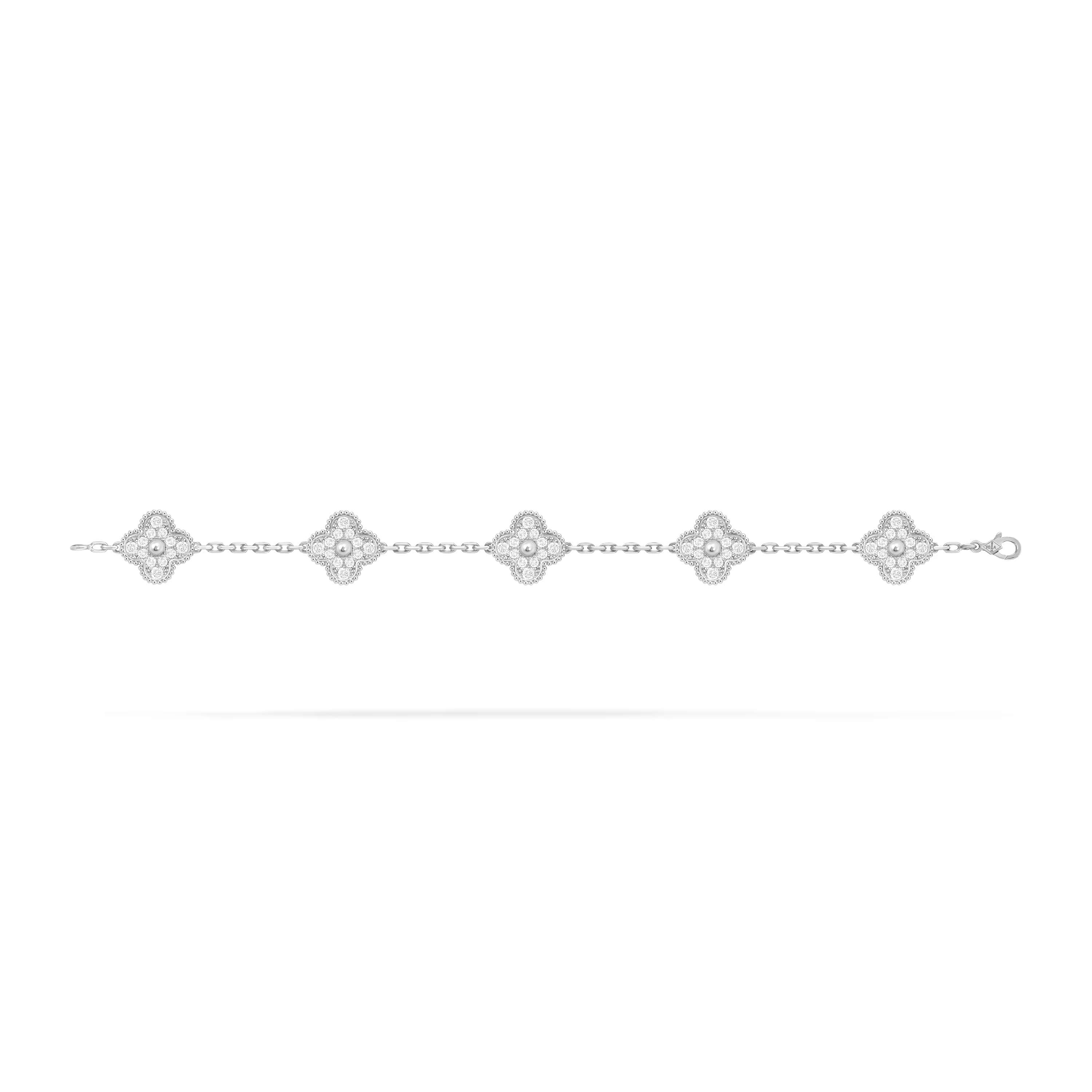 Van Cleef & Arpels. Браслет Vintage Alhambra із білого золота