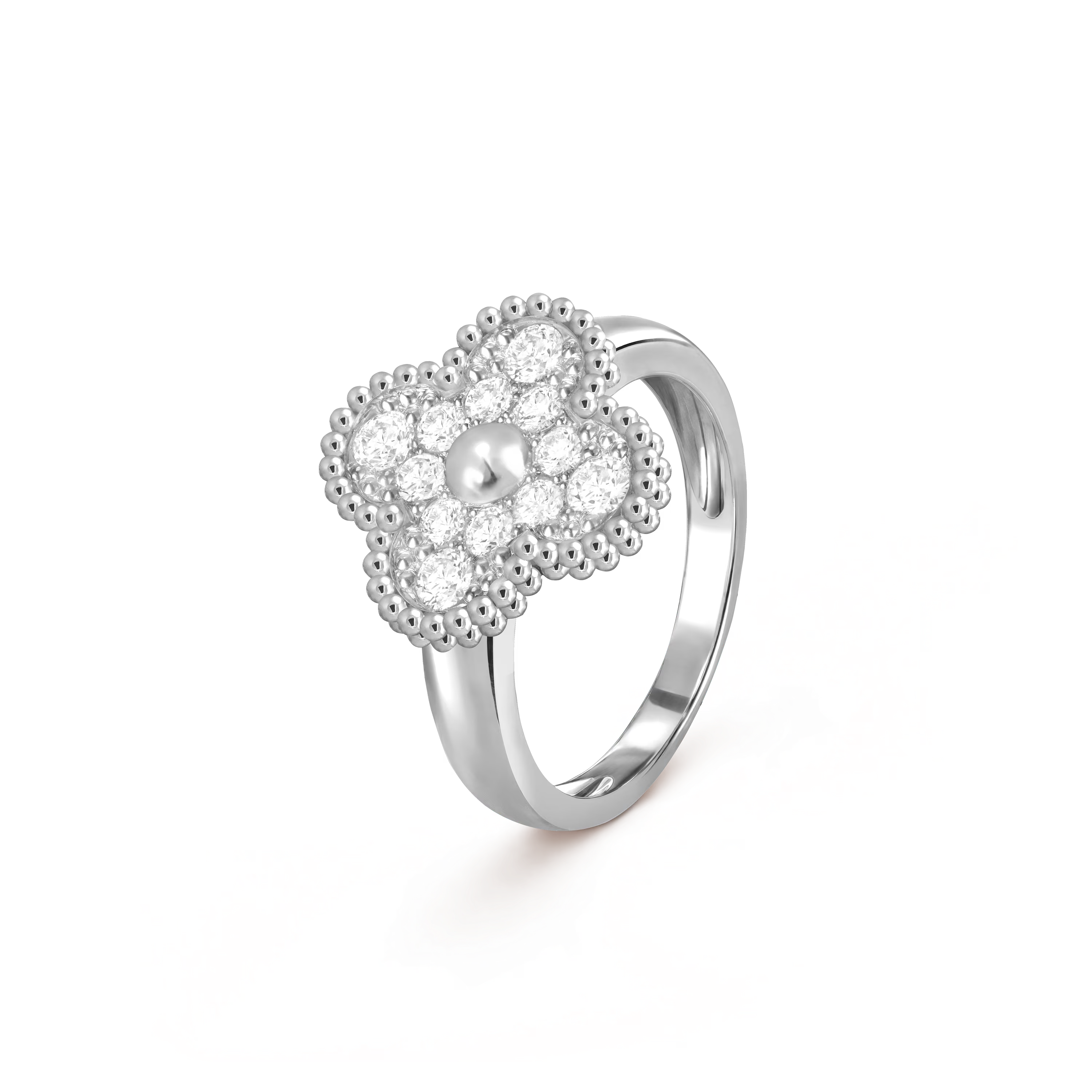 Van Cleef & Arpels. Каблучка Vintage Alhambra із білого золота