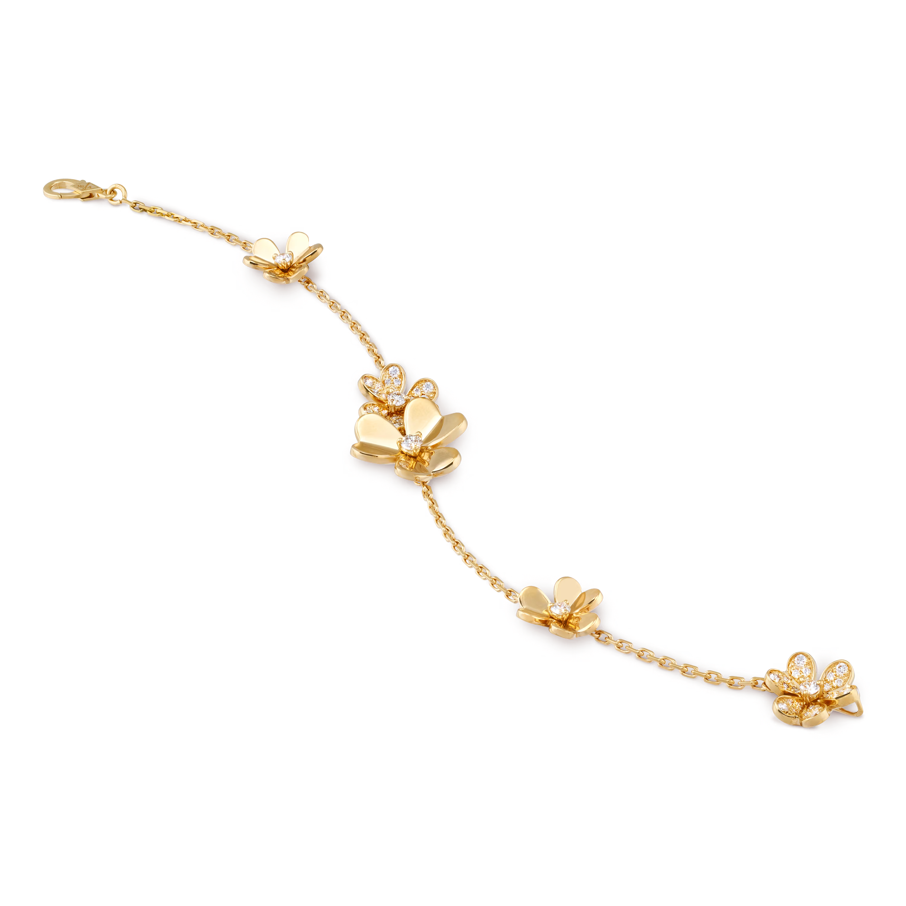 Van Cleef & Arpels. Браслет Frivole, 5 квіток із жовтого золота