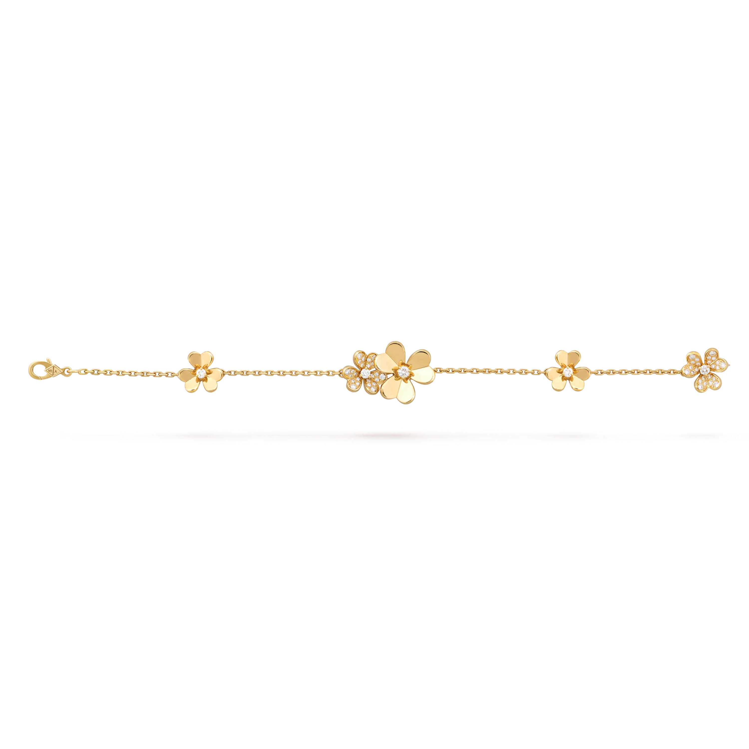 Van Cleef & Arpels. Браслет Frivole, 5 квіток із жовтого золота