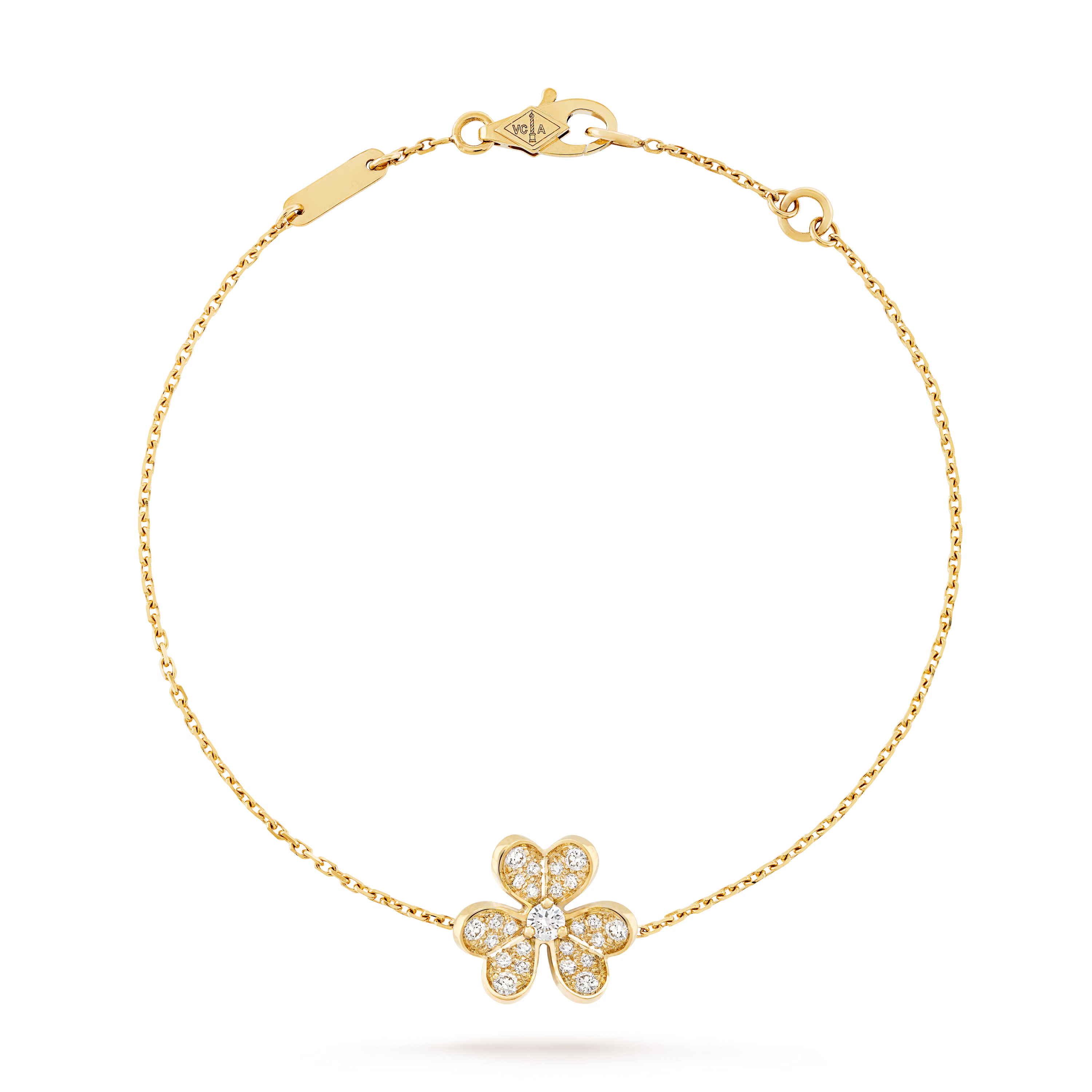 Van Cleef & Arpels. Браслет Frivole, мініатюрна модель із жовтого золота