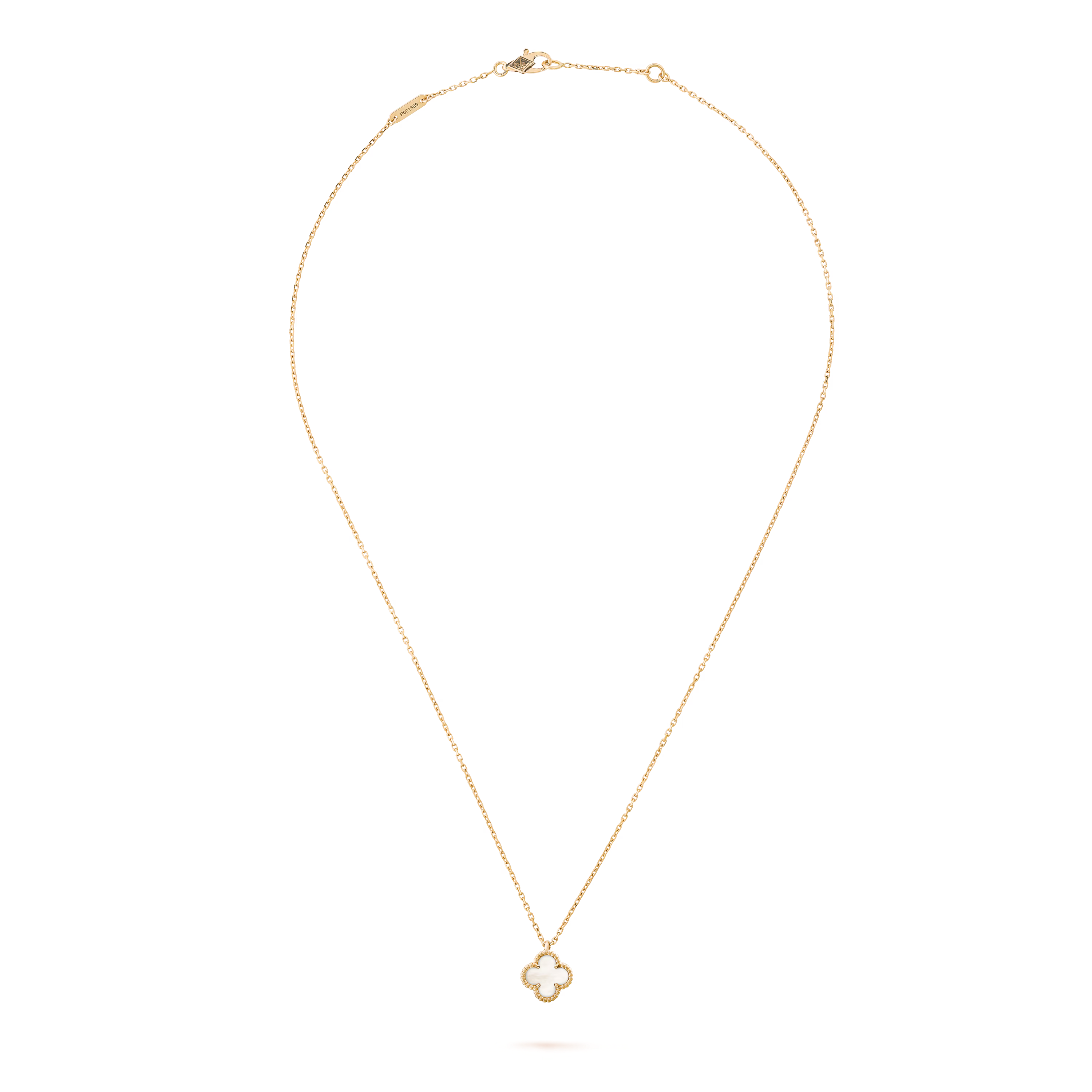 Van Cleef & Arpels. Підвіска Sweet Alhambra із жовтого золота з білим перламутром