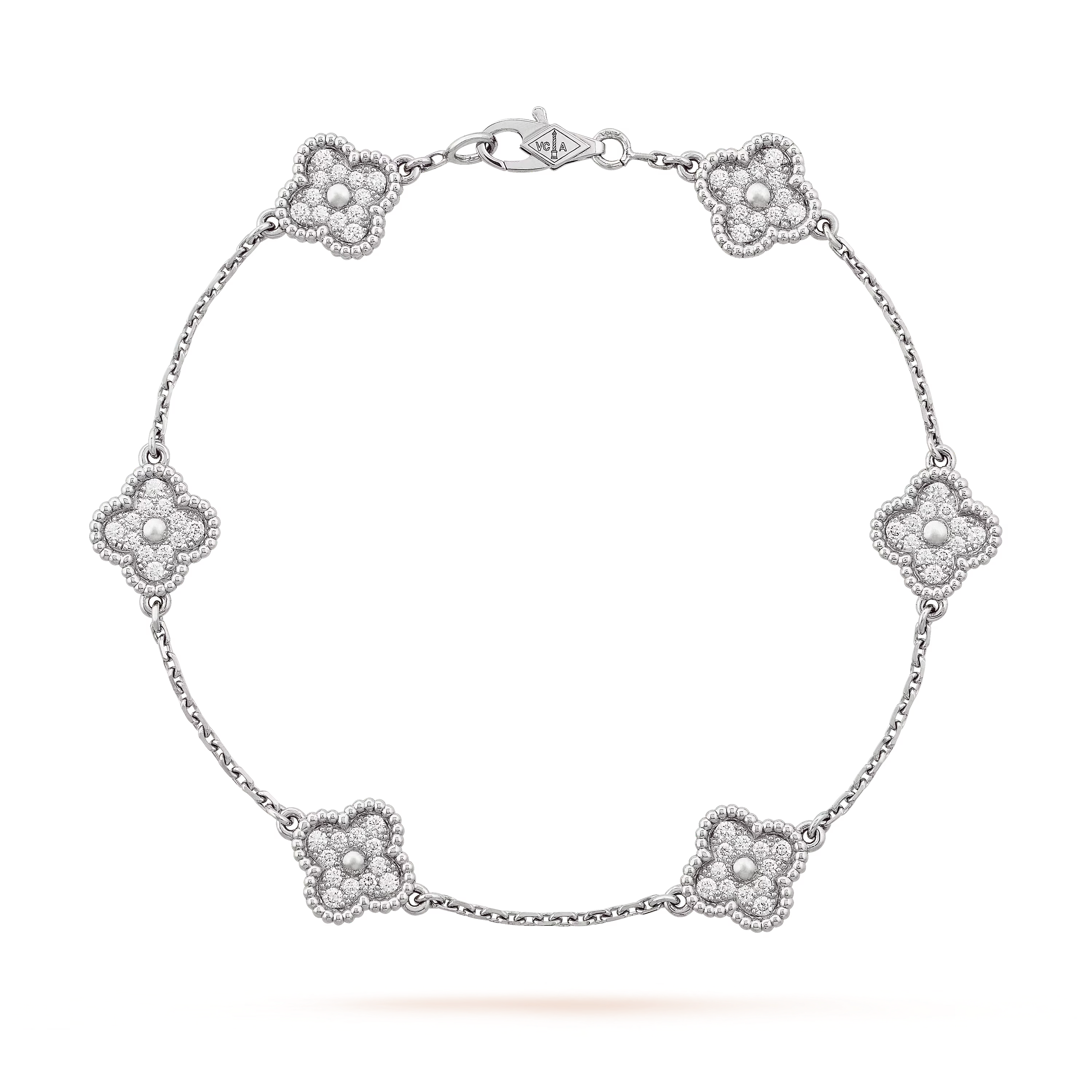 Van Cleef & Arpels. Браслет Sweet Alhambra із білого золота