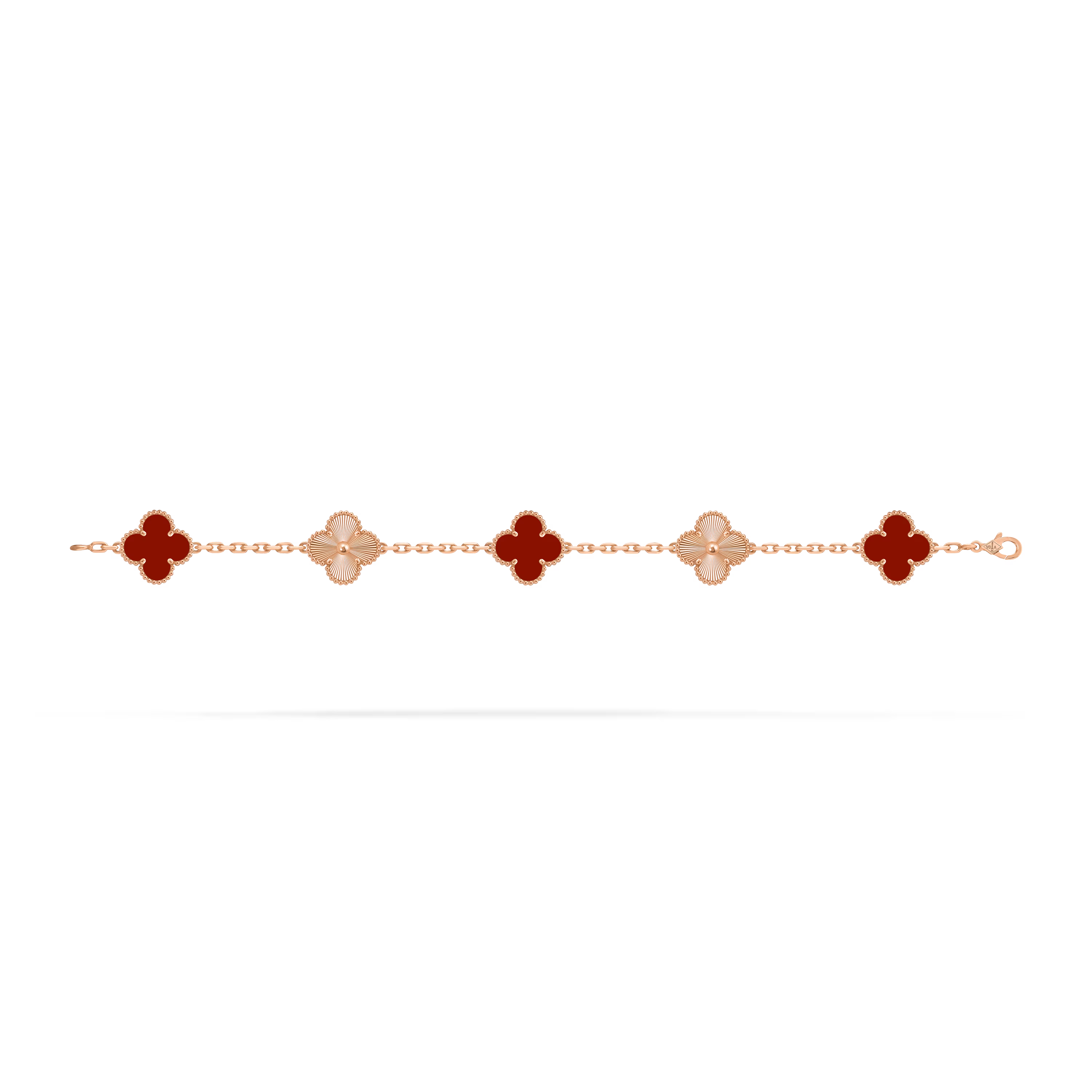 Van Cleef & Arpels. Браслет Vintage Alhambra із рожевого золота з сердоліком