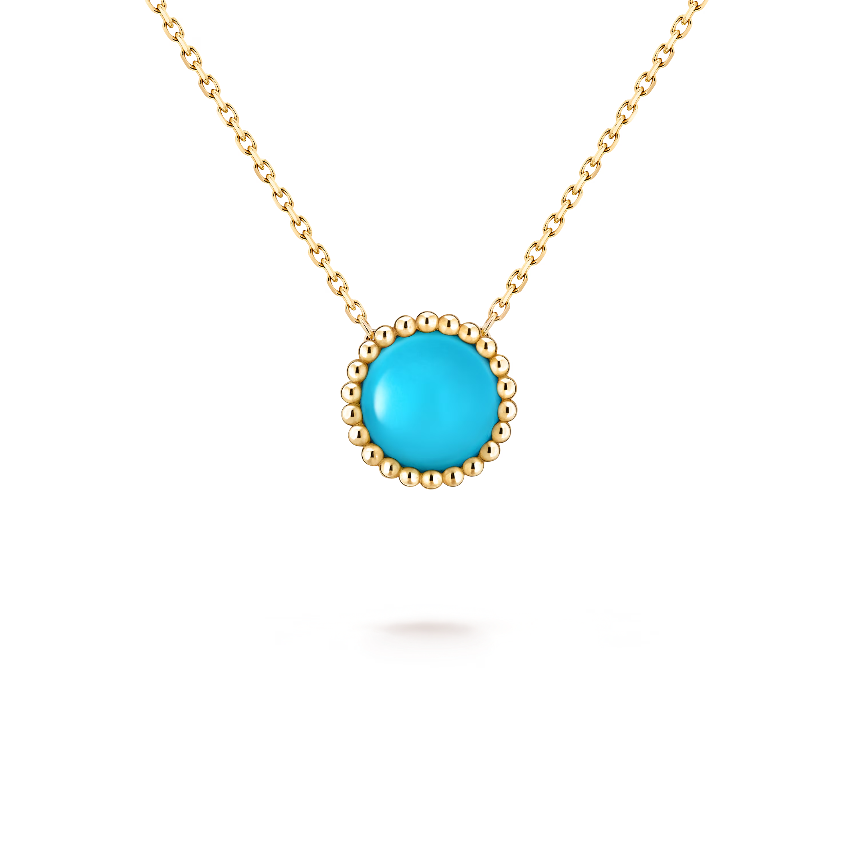 Van Cleef & Arpels. Підвіска Perlée Couleurs із жовтого золота з бірюзою