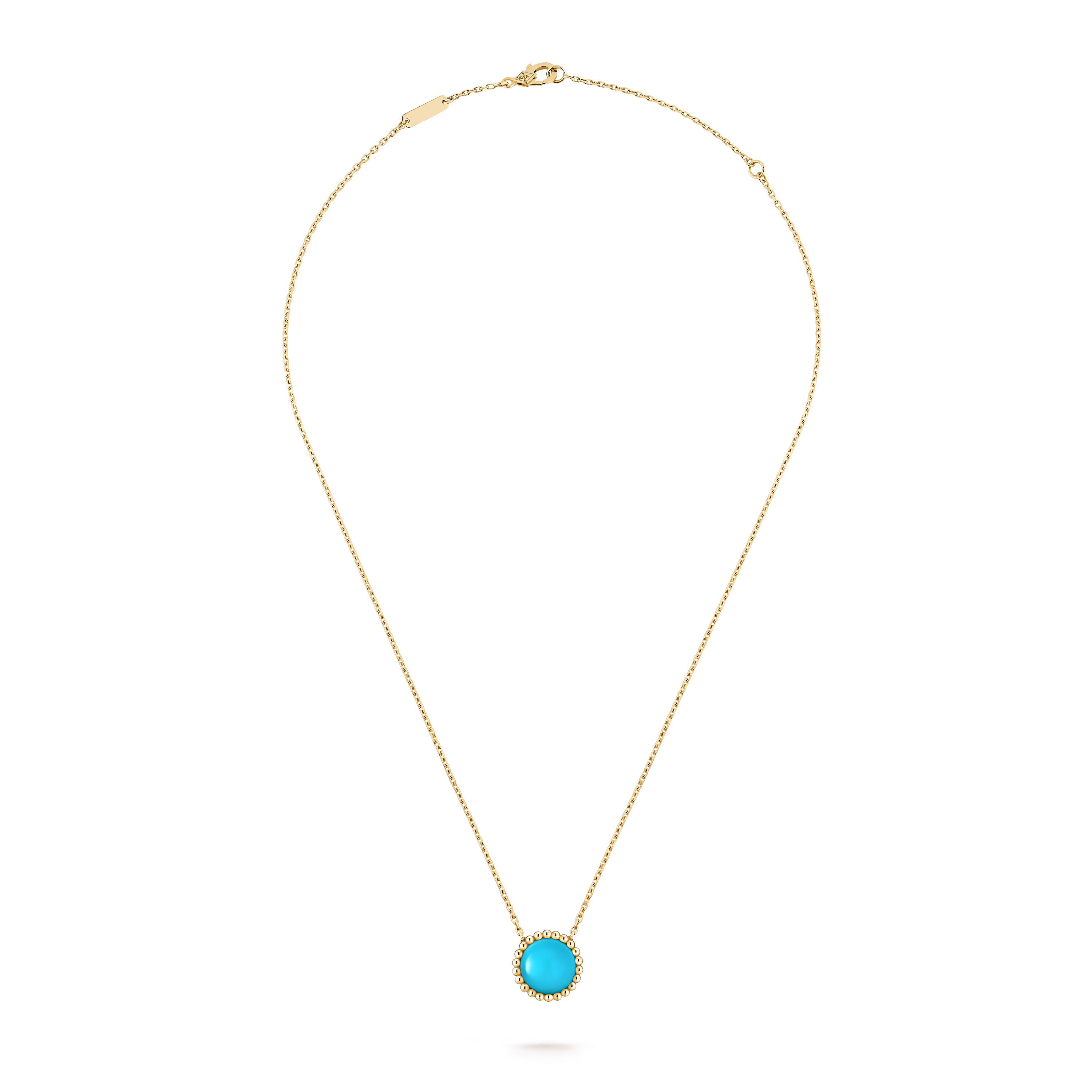 Van Cleef & Arpels. Підвіска Perlée Couleurs із жовтого золота з бірюзою