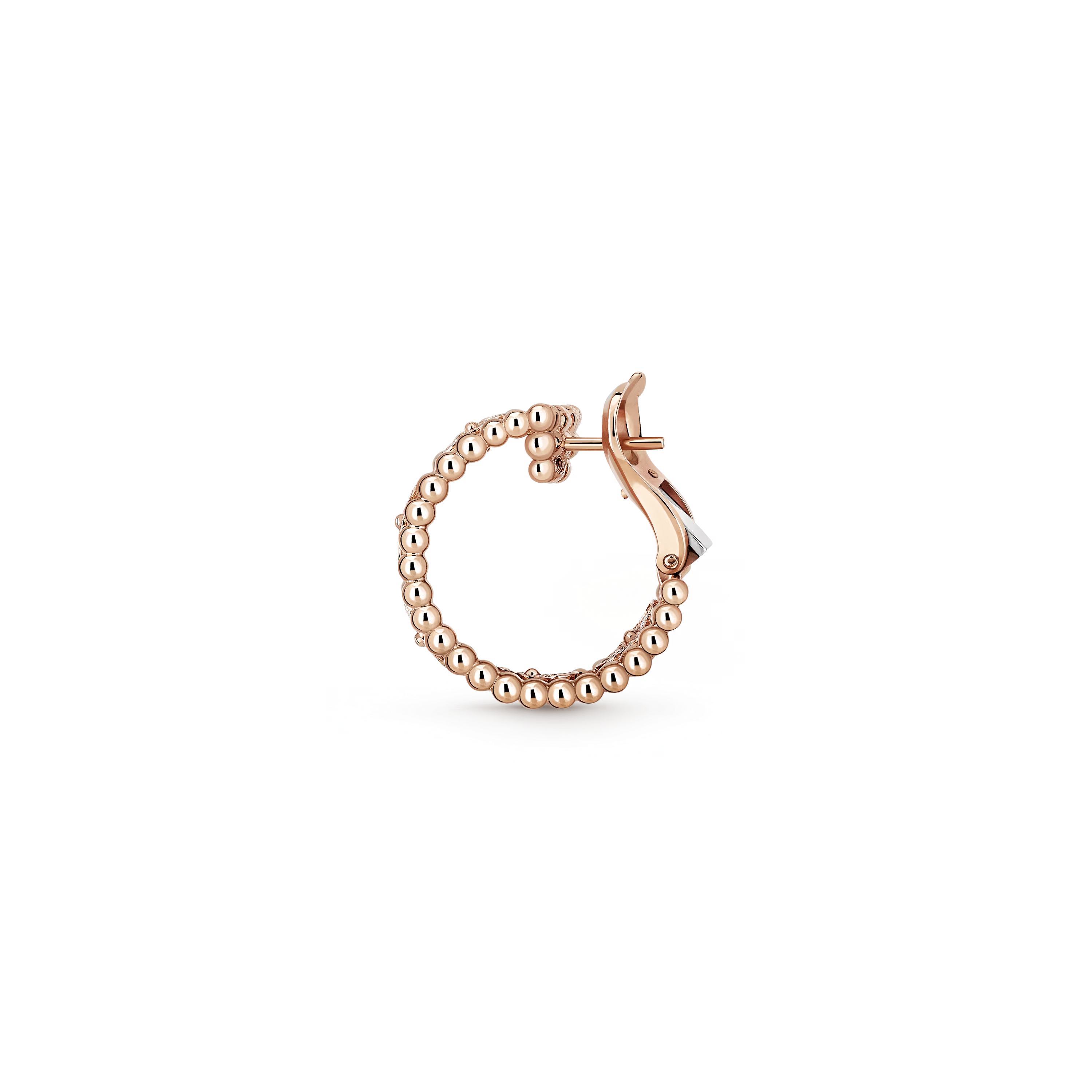 Van Cleef & Arpels. Сережки-каблучки Perlée Clovers із рожевого золота