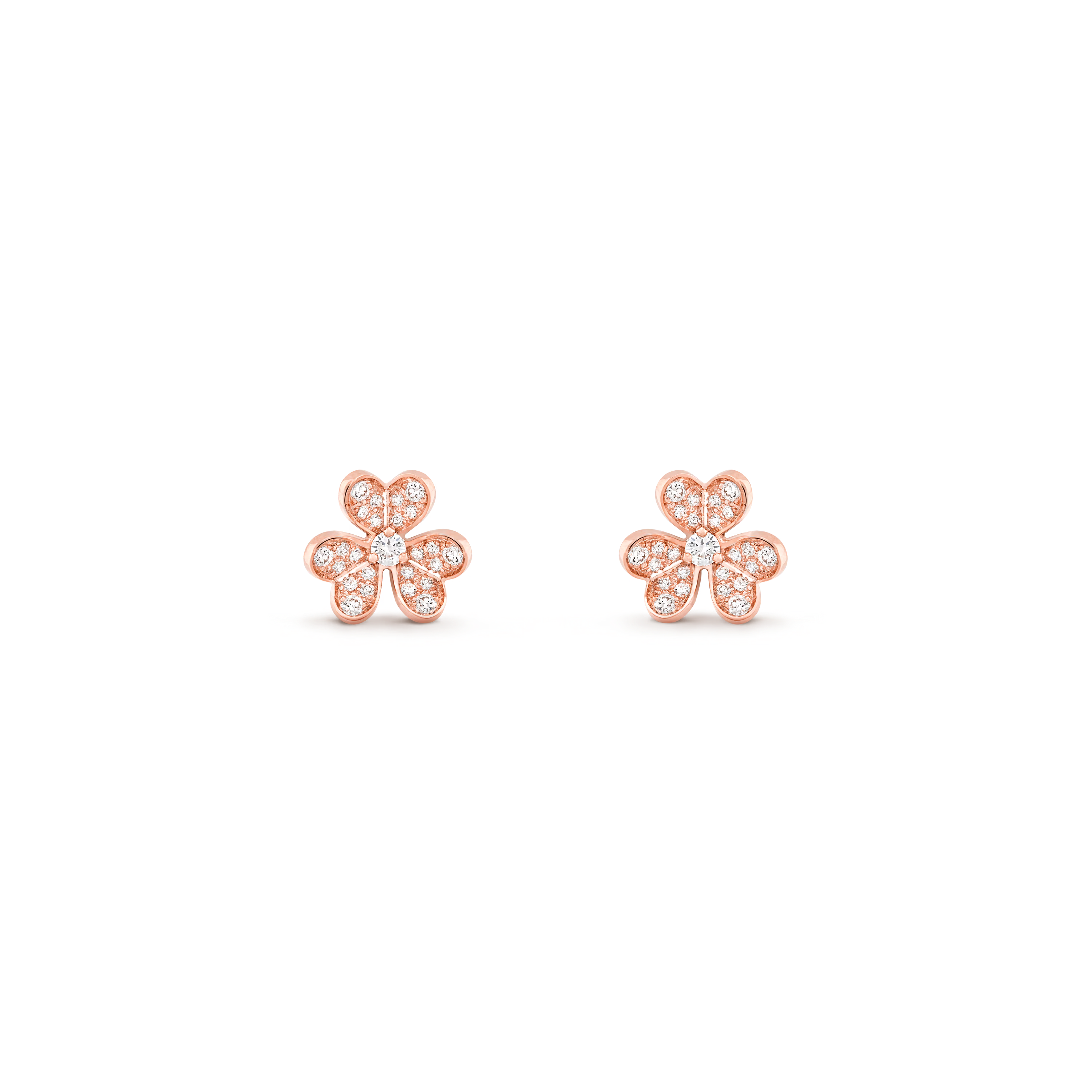 Van Cleef & Arpels. Сережки Frivole із рожевого золота