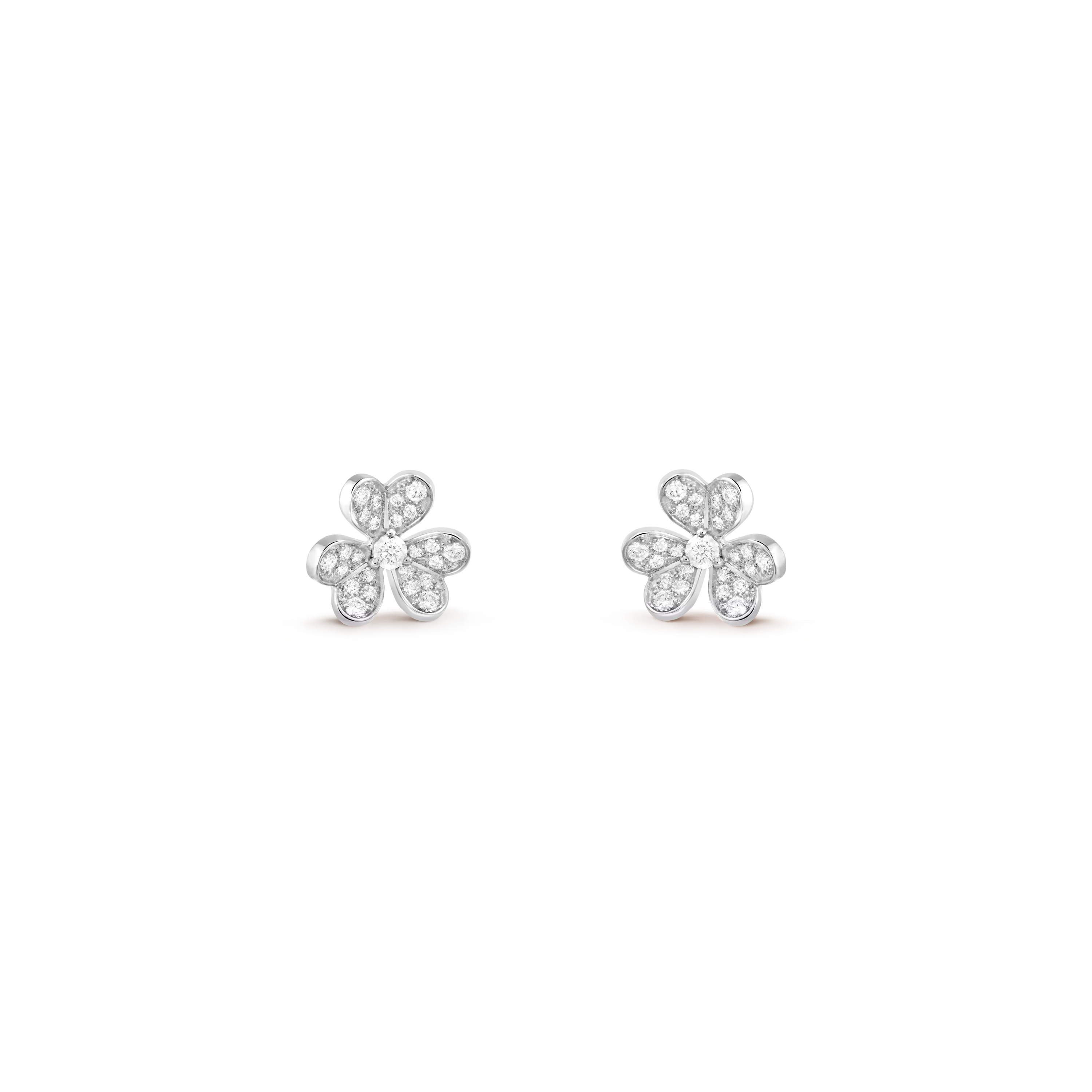 Van Cleef & Arpels. Сережки Frivole із білого золота 