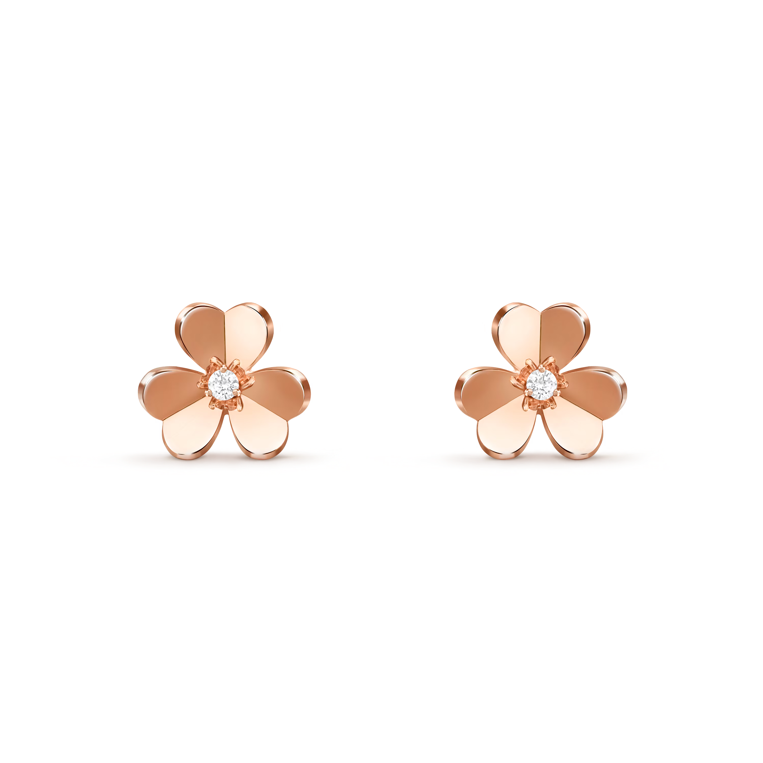 Van Cleef & Arpels. Сережки Frivole із рожевого золота