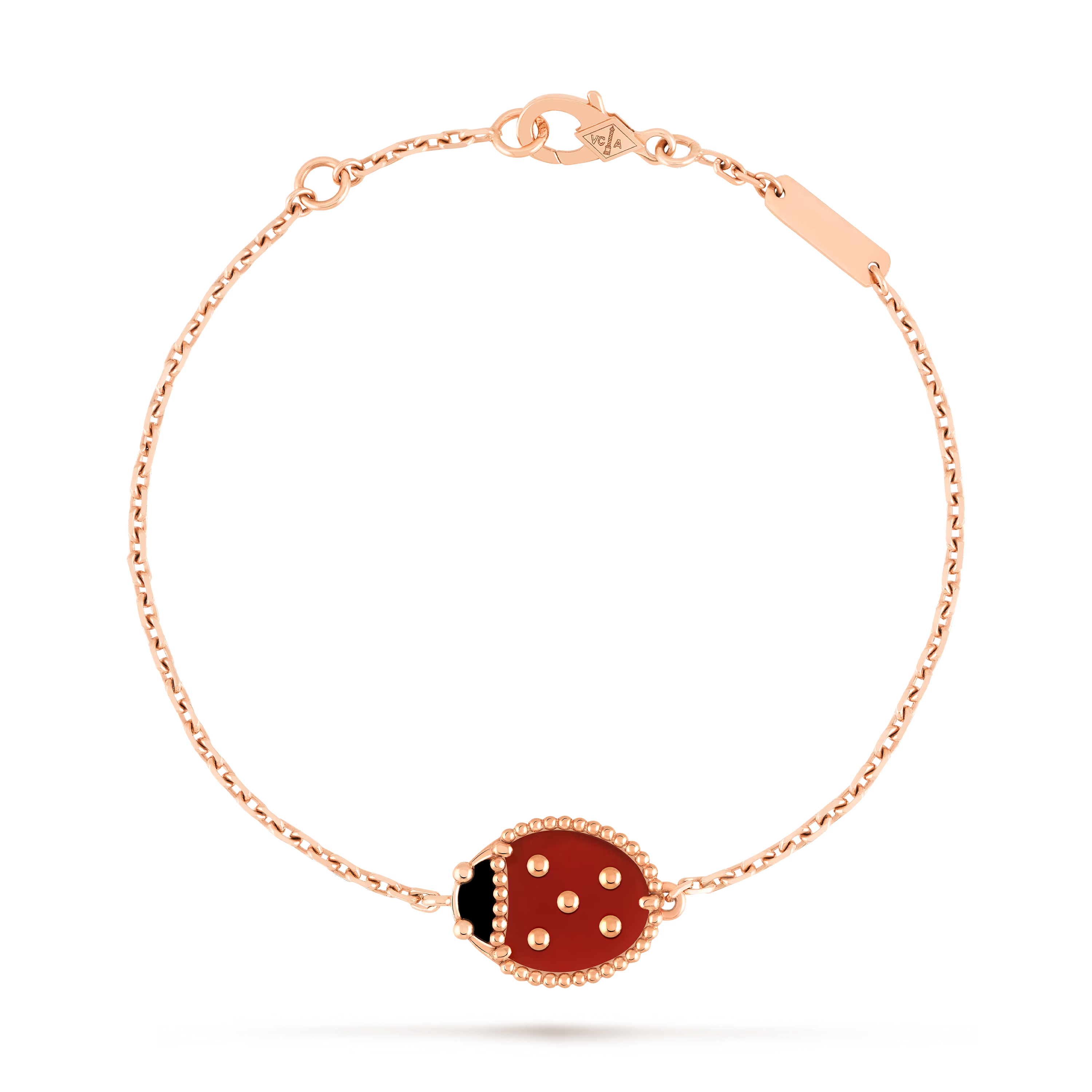 Van Cleef & Arpels. Браслет Lucky Spring, сонечко зі складеними крильцями із рожевого золота
