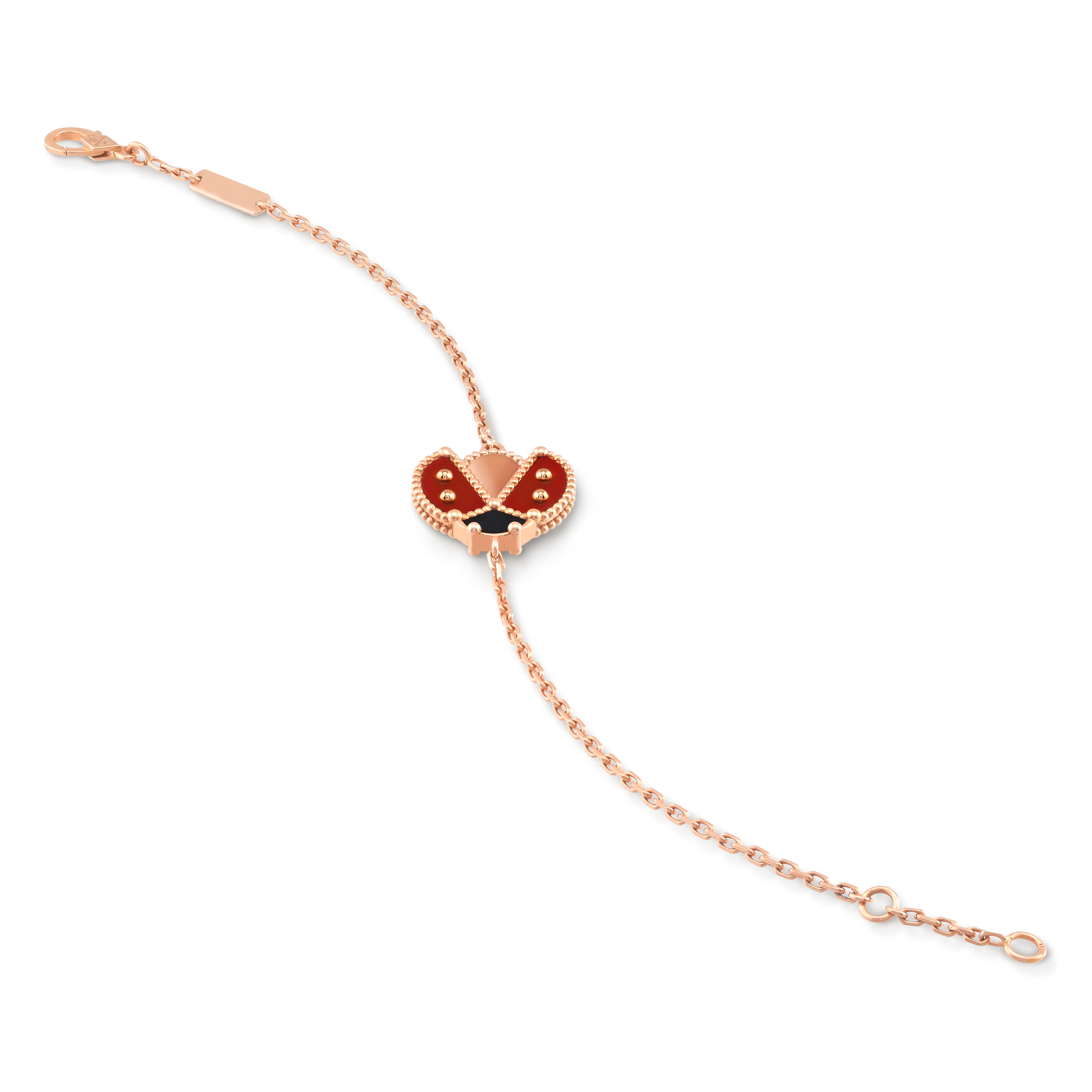 Van Cleef & Arpels. Браслет Lucky Spring, сонечко з розкритими крильцями із рожевого золота
