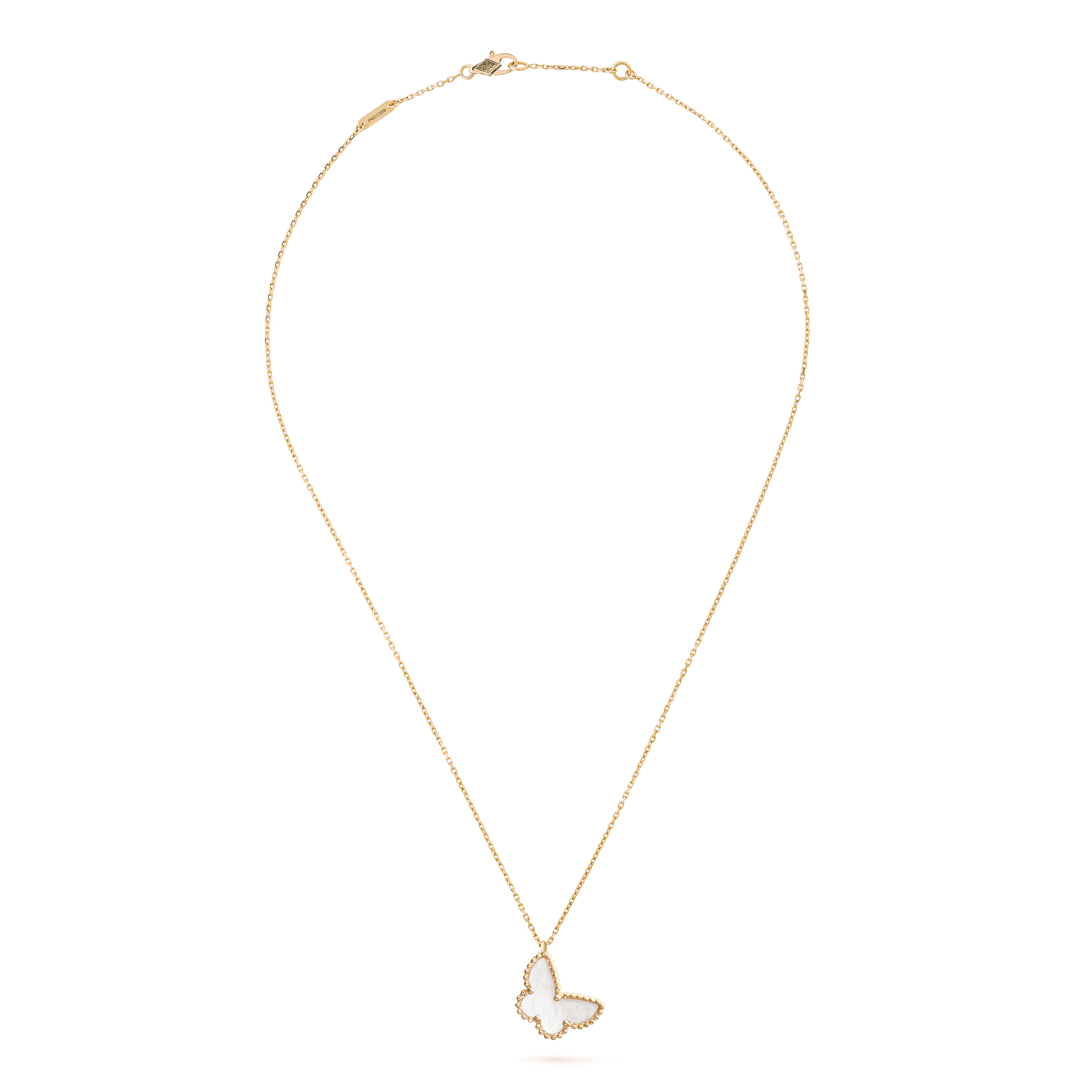 Van Cleef & Arpels. Підвіска Sweet Butterflies із жовтого золота з білим перламутром