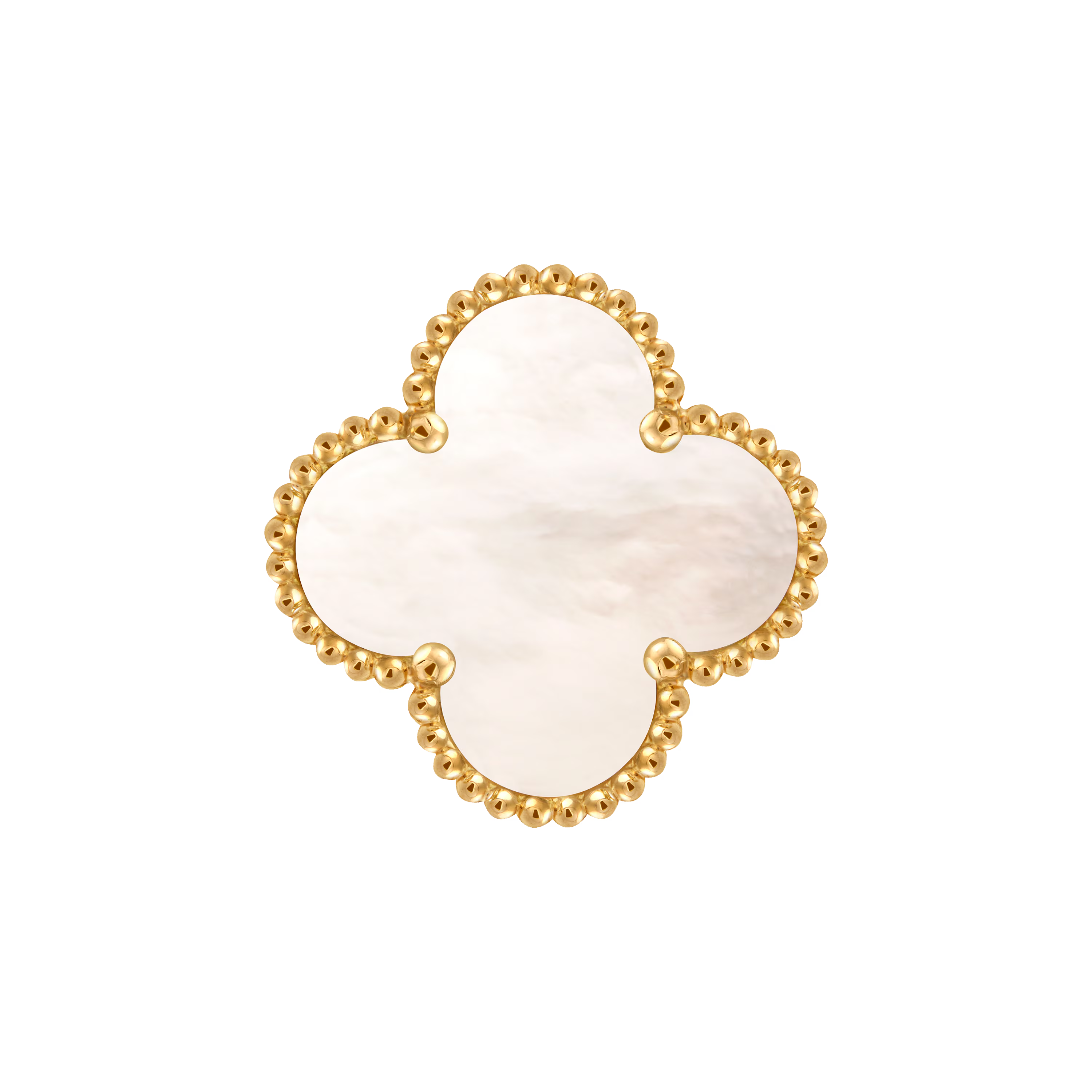 Van Cleef & Arpels. Каблучка Magic Alhambra із жовтого золота з білим перламутром