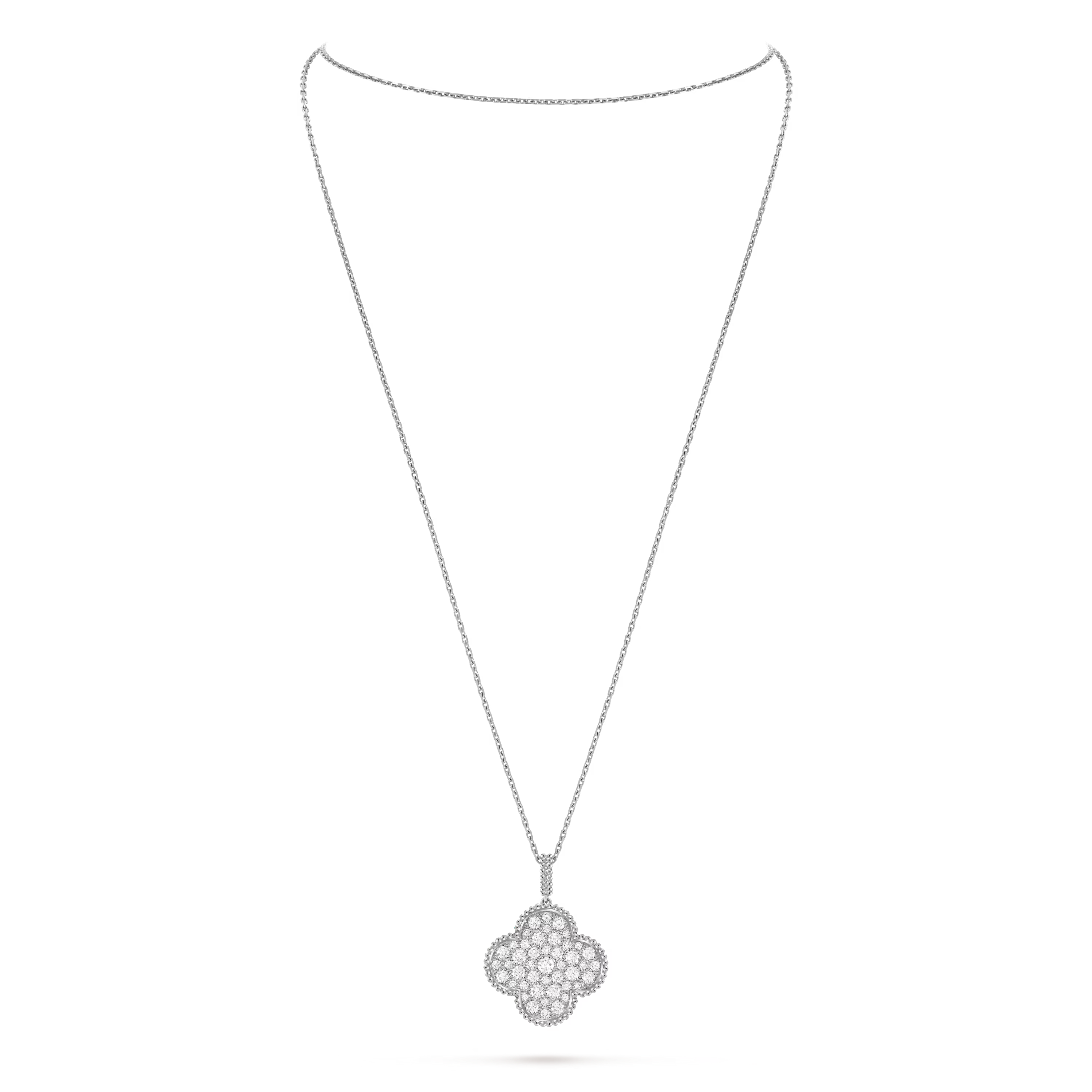 Van Cleef & Arpels. Довге кольє Magic Alhambra із білого золота