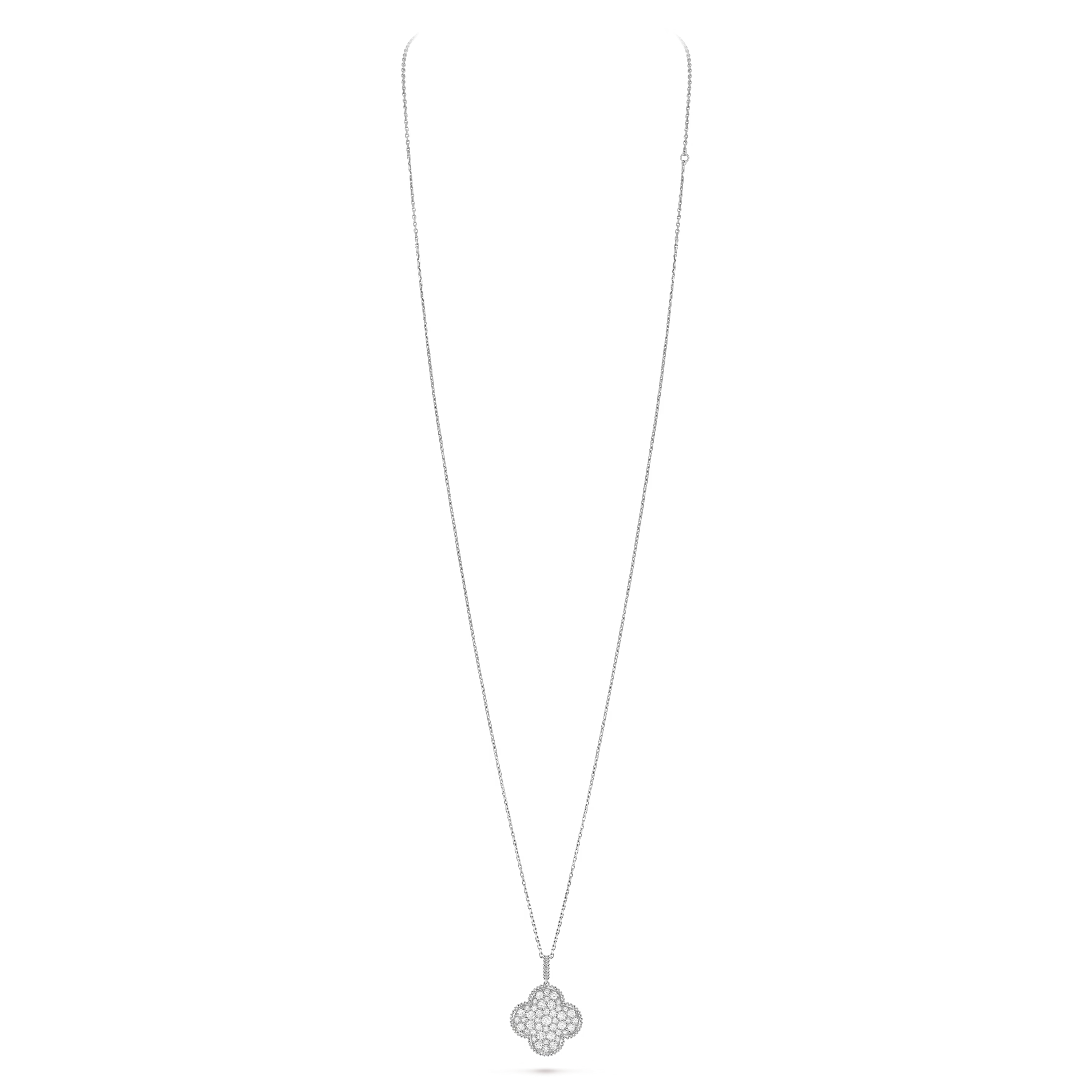 Van Cleef & Arpels. Довге кольє Magic Alhambra із білого золота