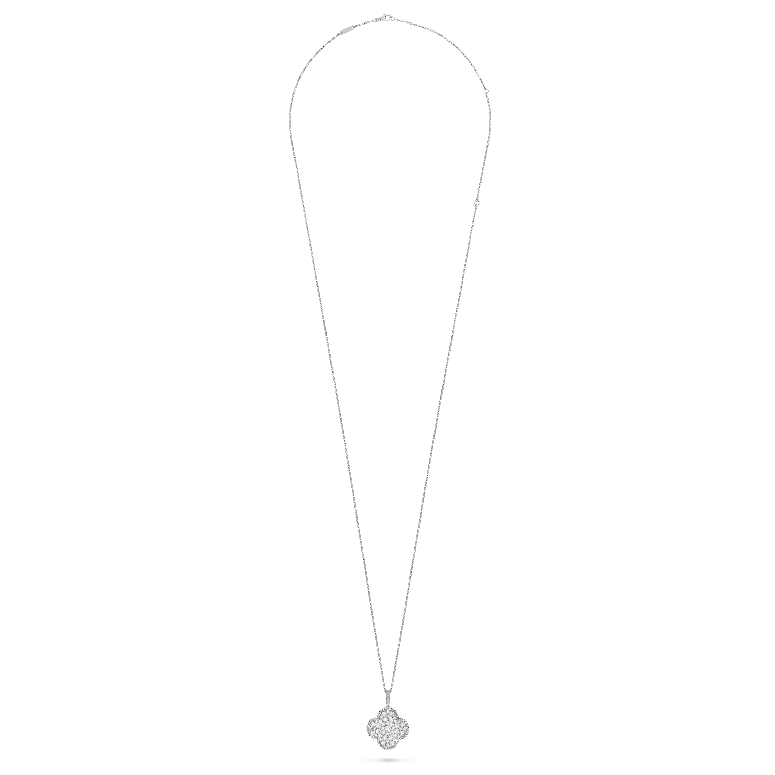 Van Cleef & Arpels. Довге кольє Magic Alhambra із білого золота