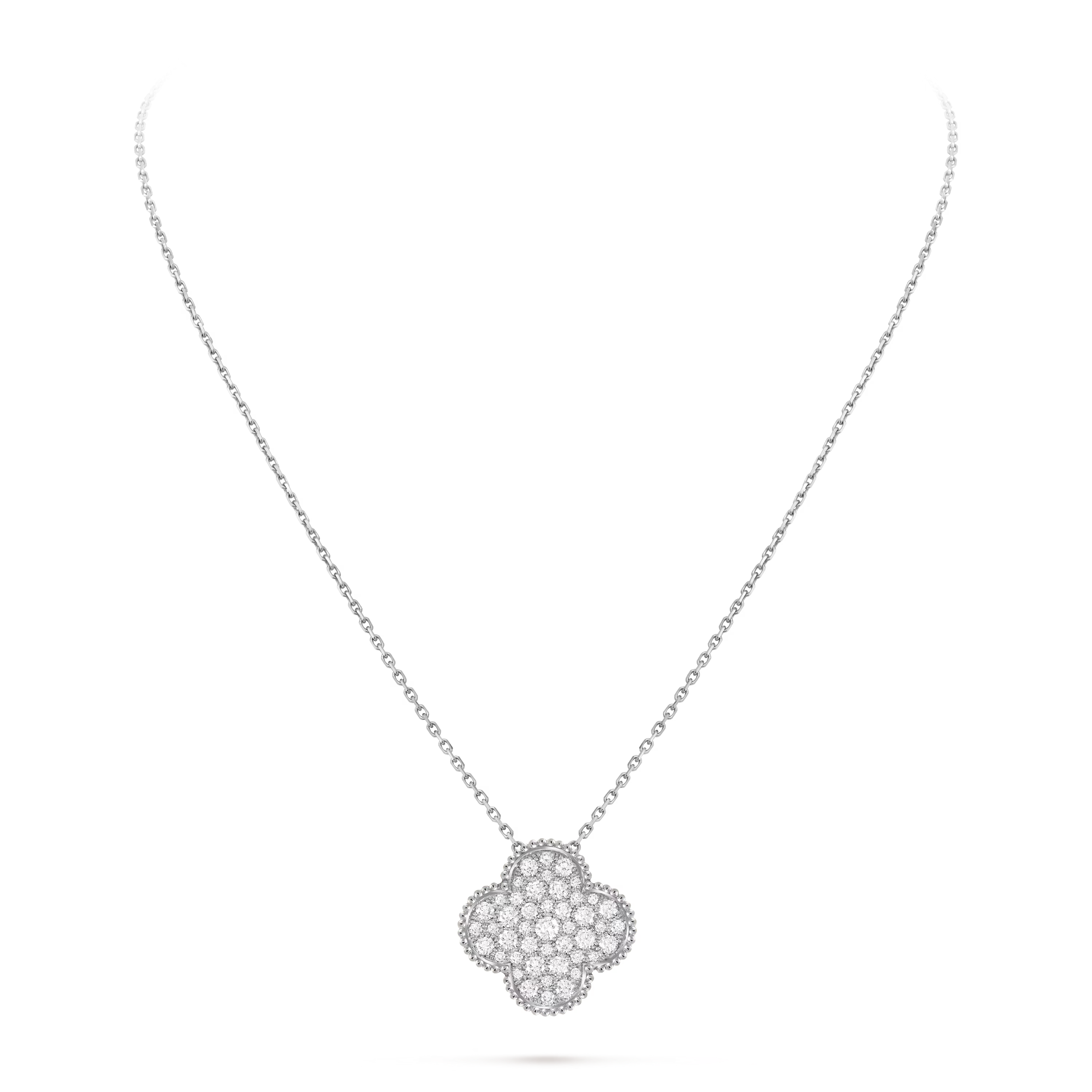 Van Cleef & Arpels. Підвіска Magic Alhambra із білого золота