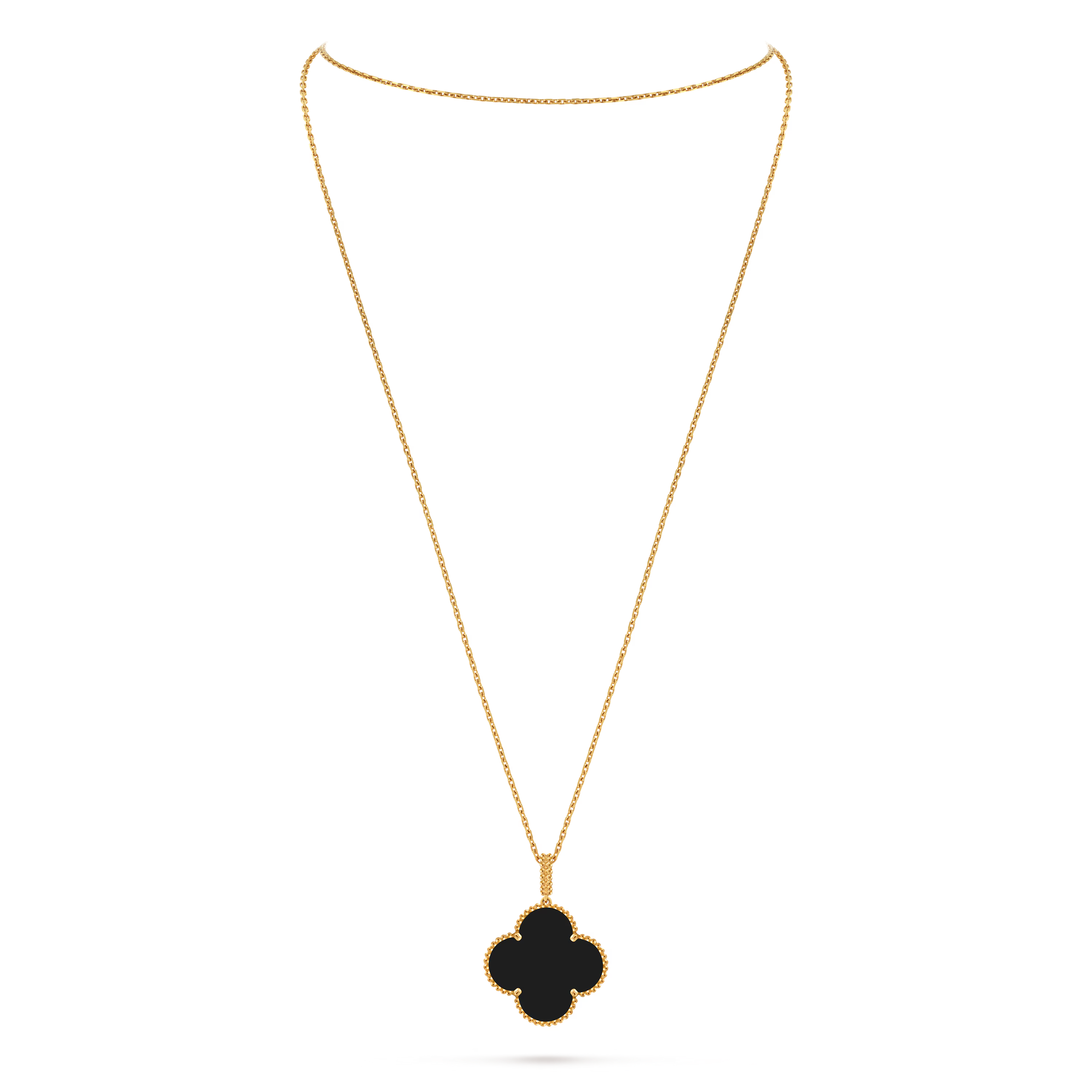 Van Cleef & Arpels. Довге кольє Magic Alhambra із золота з оніксом