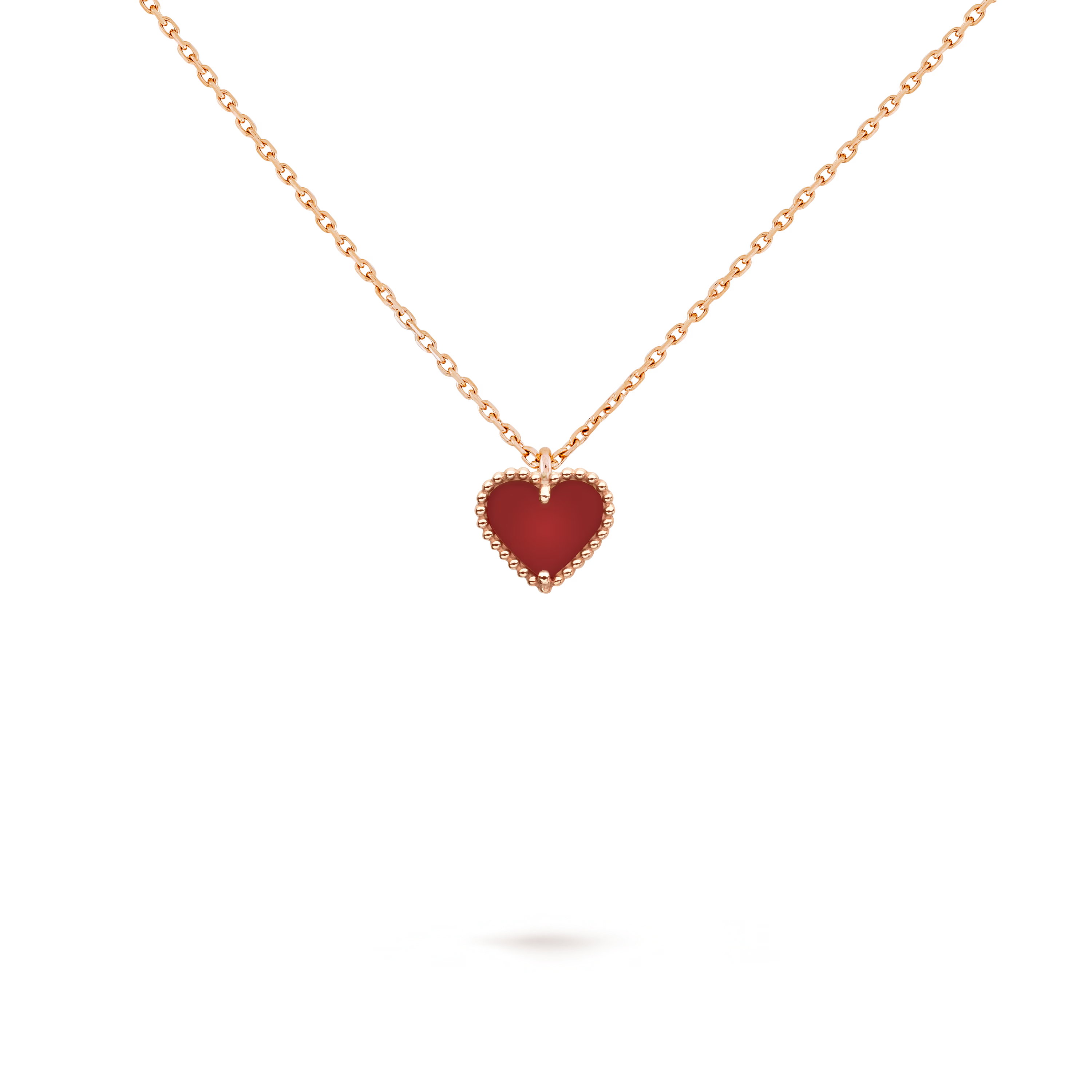 Van Cleef & Arpels. Підвіска Sweet Hearts із рожевого золота з сердоліком