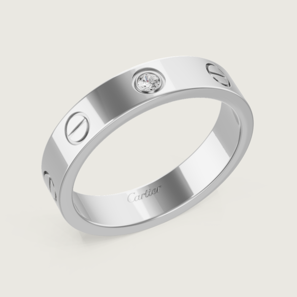 Cartier. Каблучка LOVE із білого золота