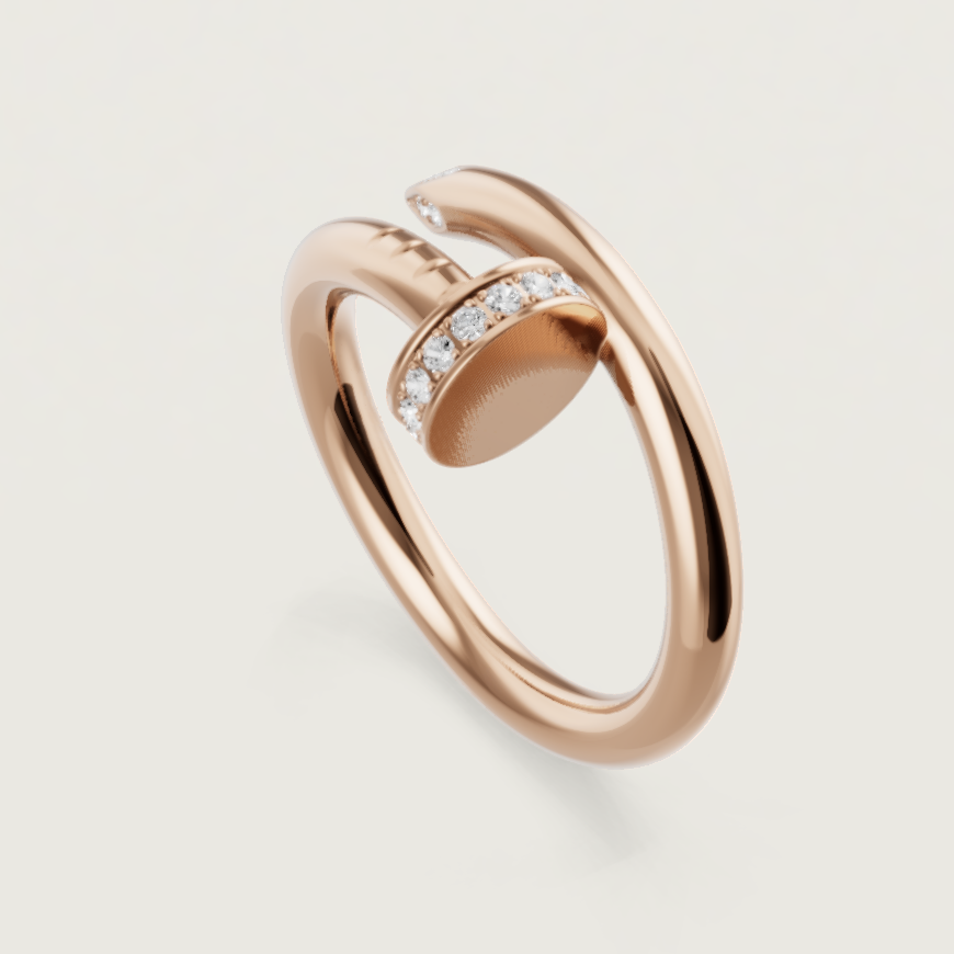 Cartier. Каблучка Juste un Clou із рожевого золота