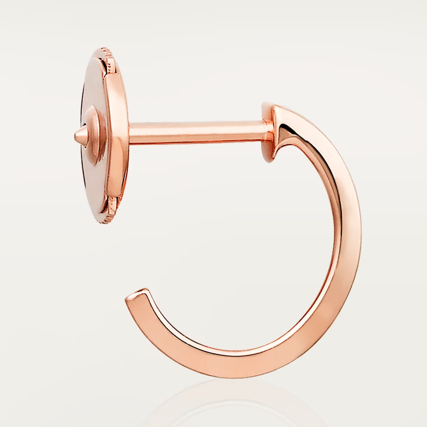 Cartier. Сережки-кільця LOVE, маленька модель із рожевого золота