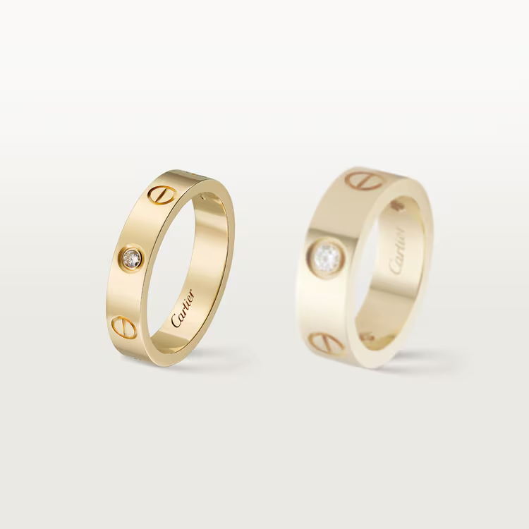 Cartier. Каблучка LOVE , маленька модель із жовтого золота