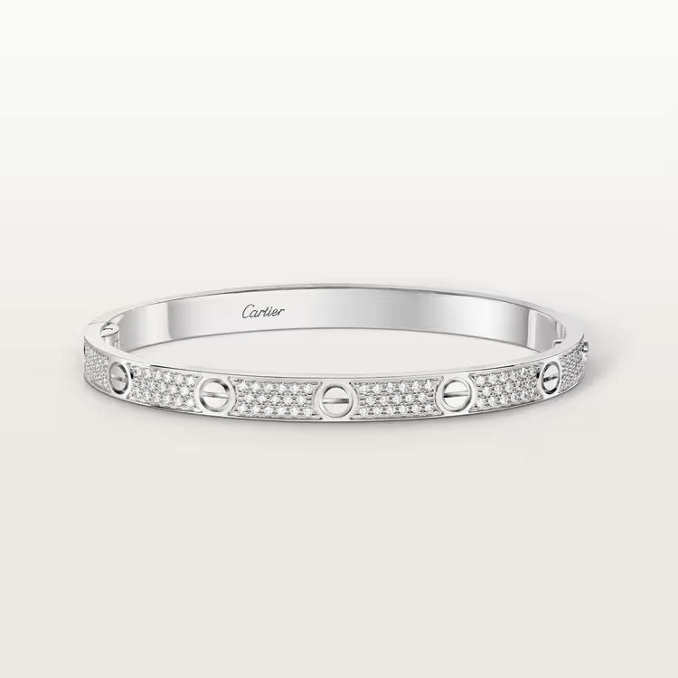 Cartier. Браслет LOVE, середня модель із білого золота