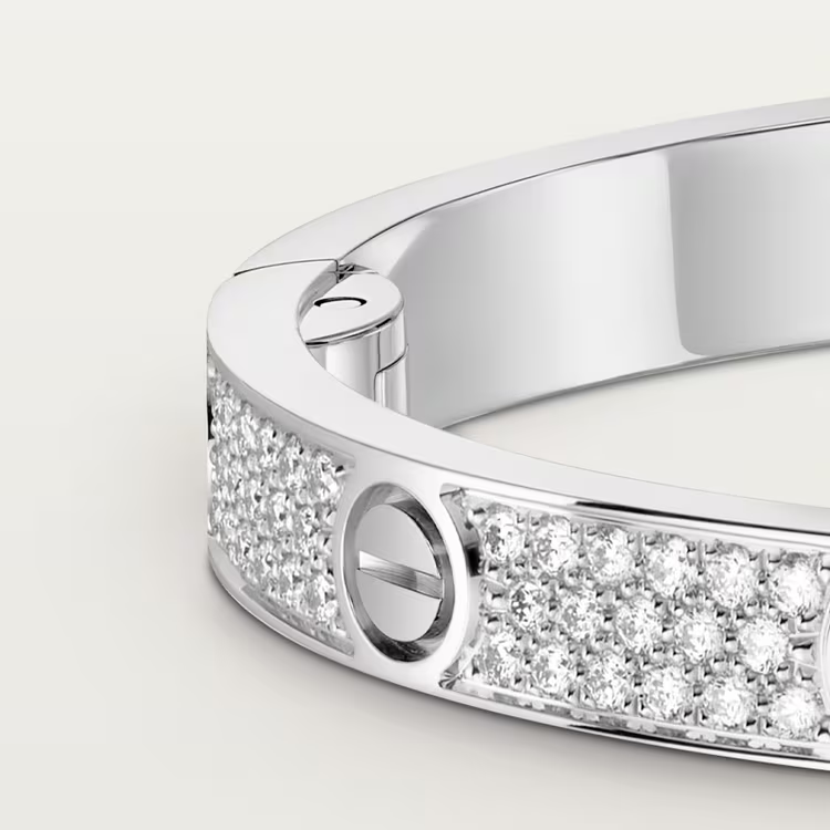 Cartier. Браслет LOVE, середня модель із білого золота