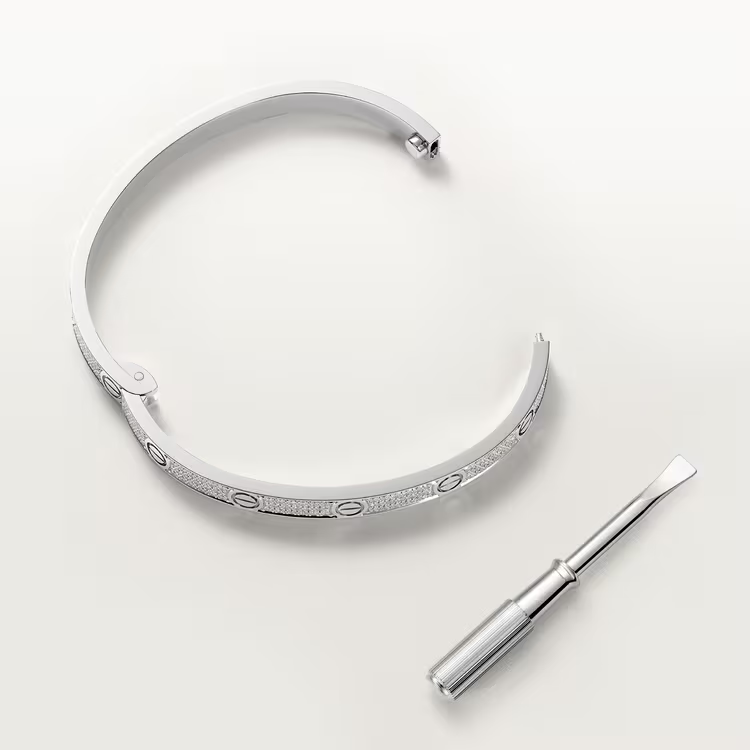 Cartier. Браслет LOVE, середня модель із білого золота