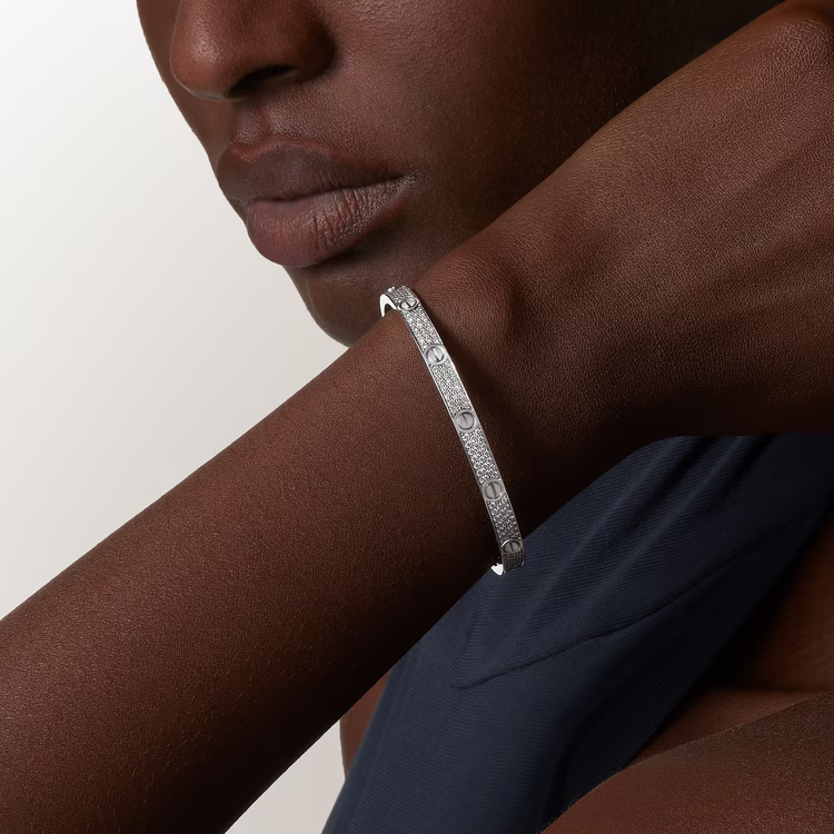 Cartier. Браслет LOVE, середня модель із білого золота