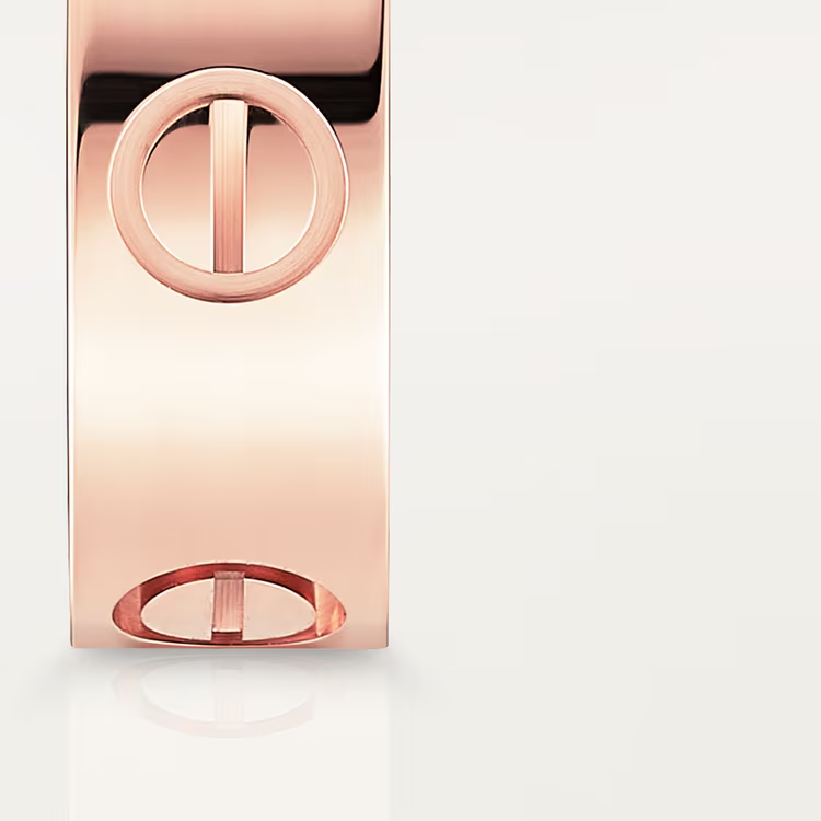 Cartier. Каблучка LOVE , класична модель із рожевого золота