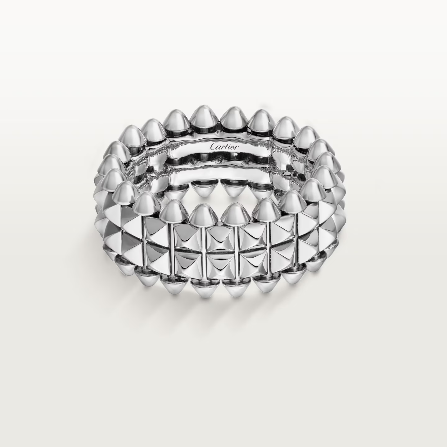 Cartier. Каблучка Clash de Cartier, дворядна із білого золота